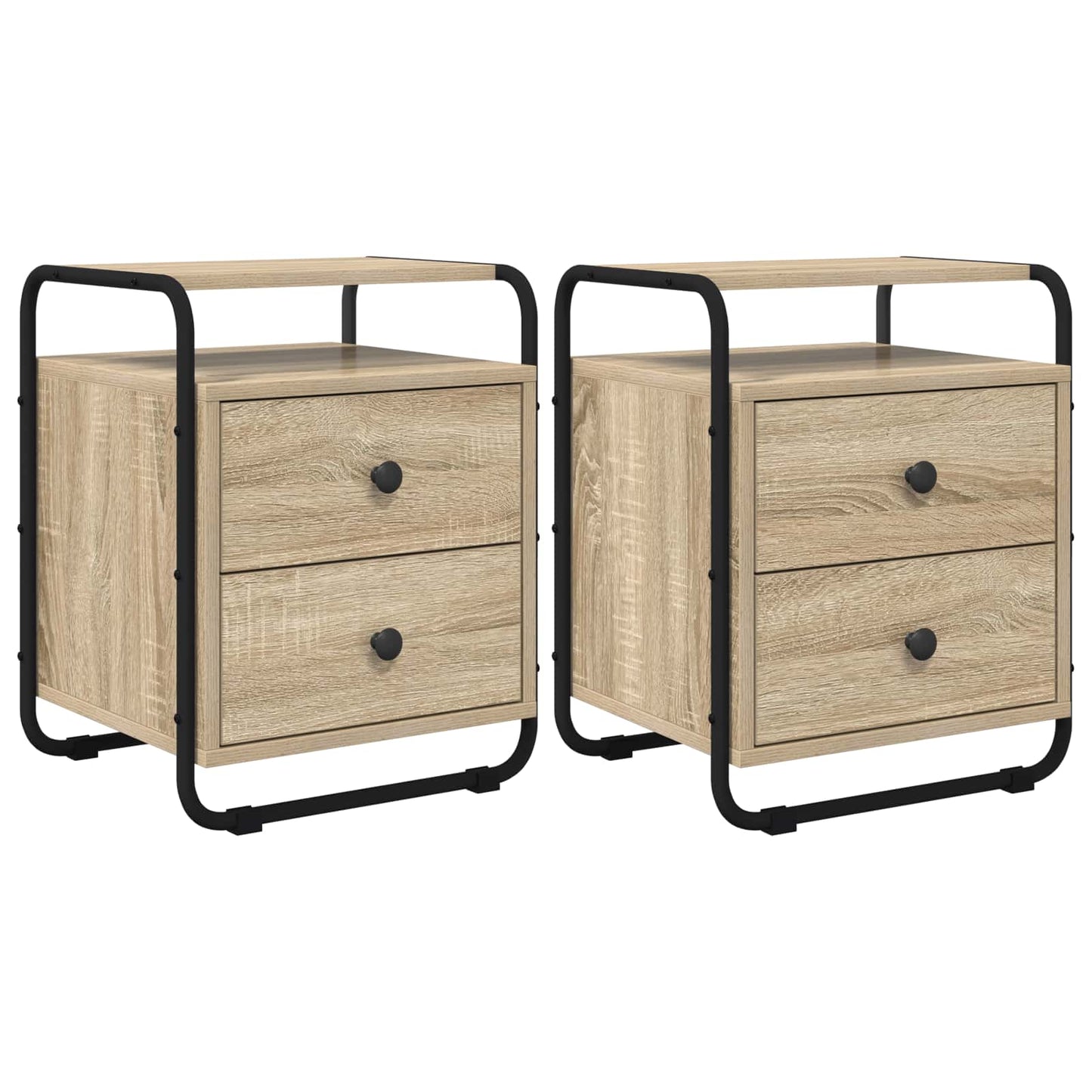 Bedside Cabinet 2 pcs Sonoma Oak 40 x 36.5 x 50 cm