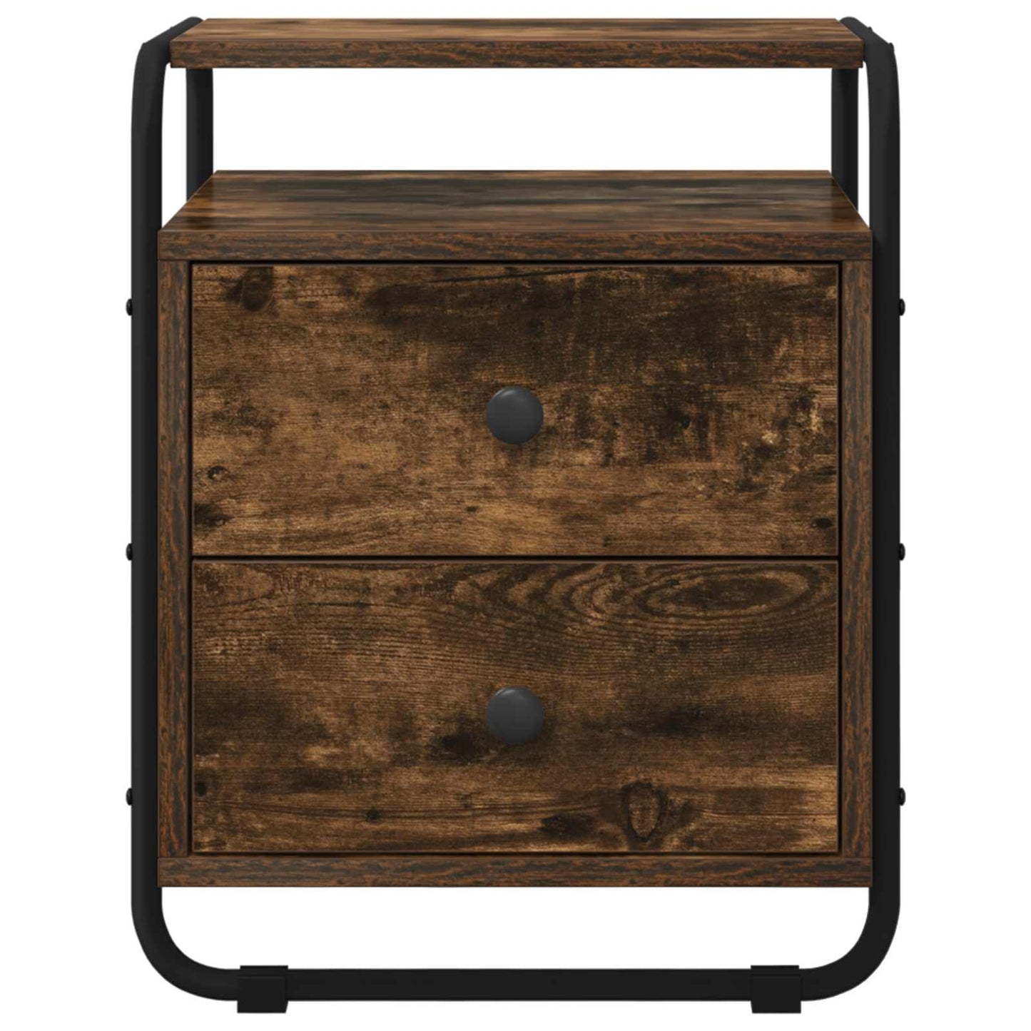 Bedside Cabinet Smoked Oak 40 x 36.5 x 50 cm Engineered Wood