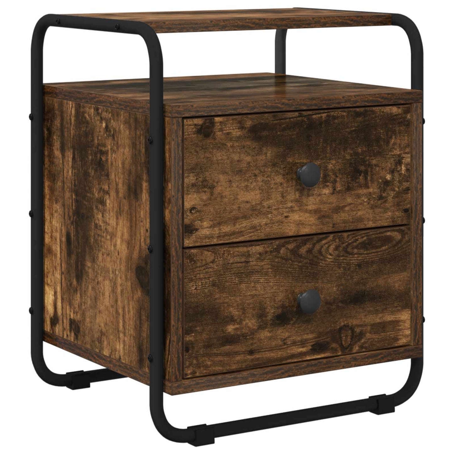 Bedside Cabinet 2 pcs Smoked Oak 40 x 36.5 x 50 cm