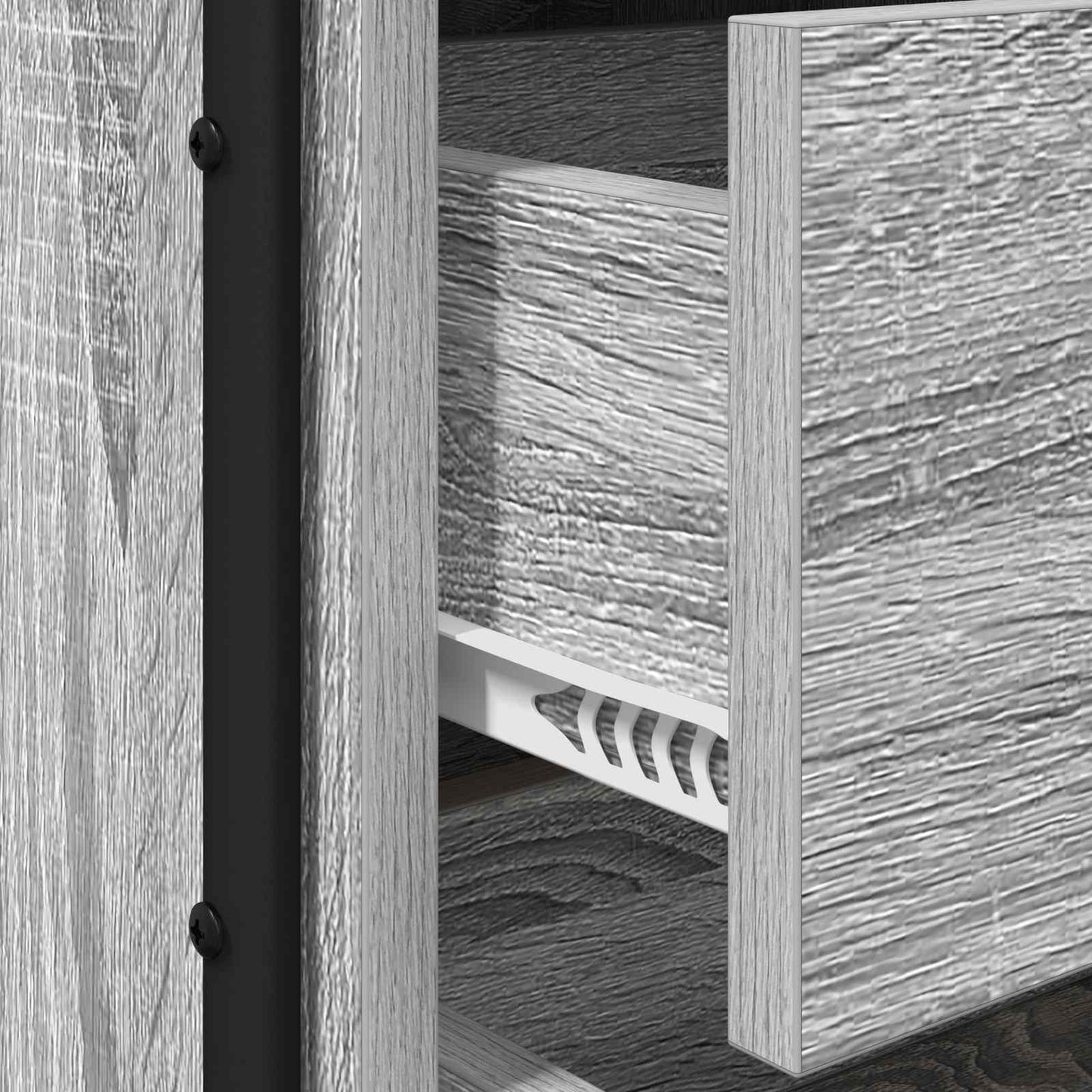 Bedside Cabinet 2 pcs Grey Sonoma 40 x 36.5 x 50 cm