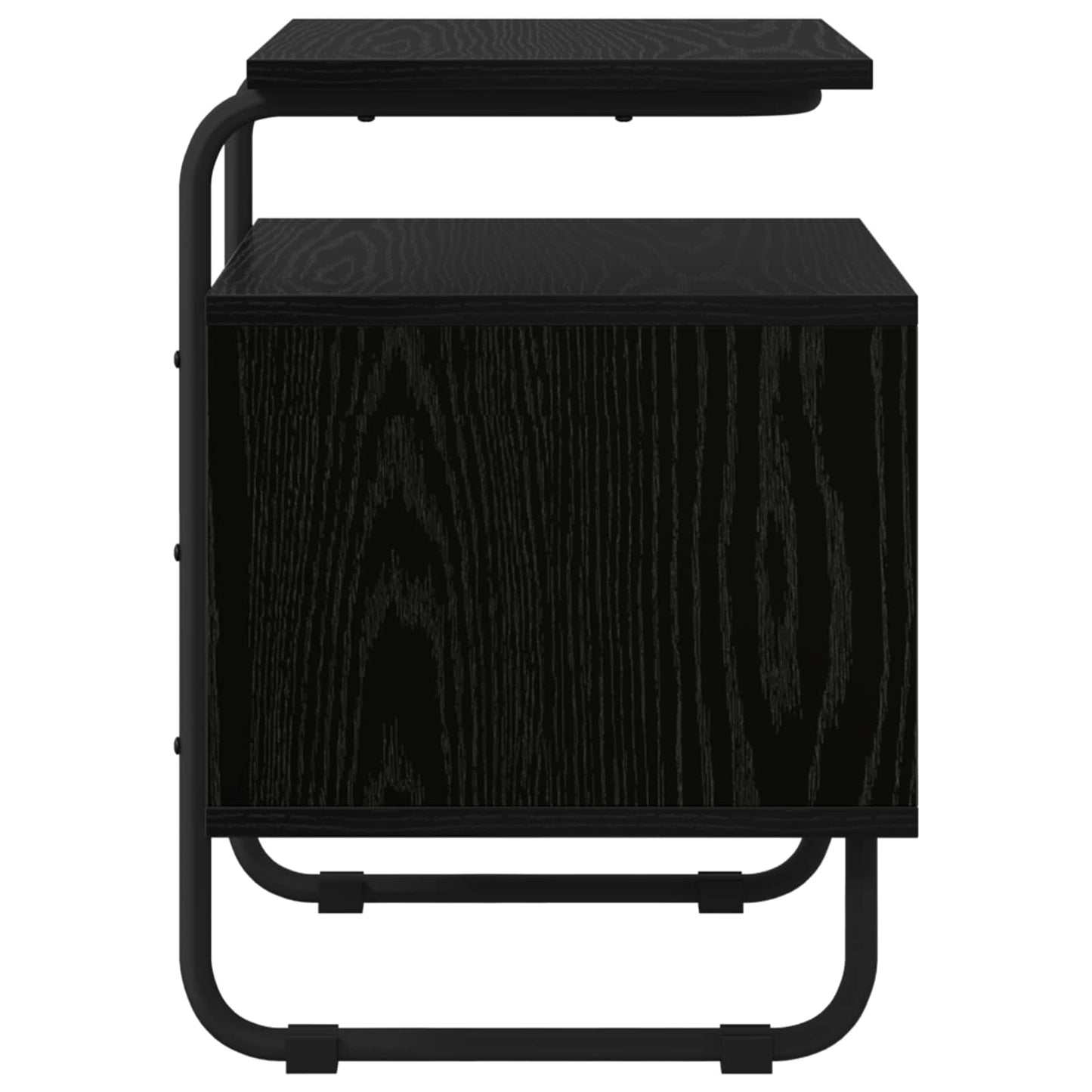 Bedside Cabinet Black Oak 40 x 36.5 x 50 cm Engineered Wood