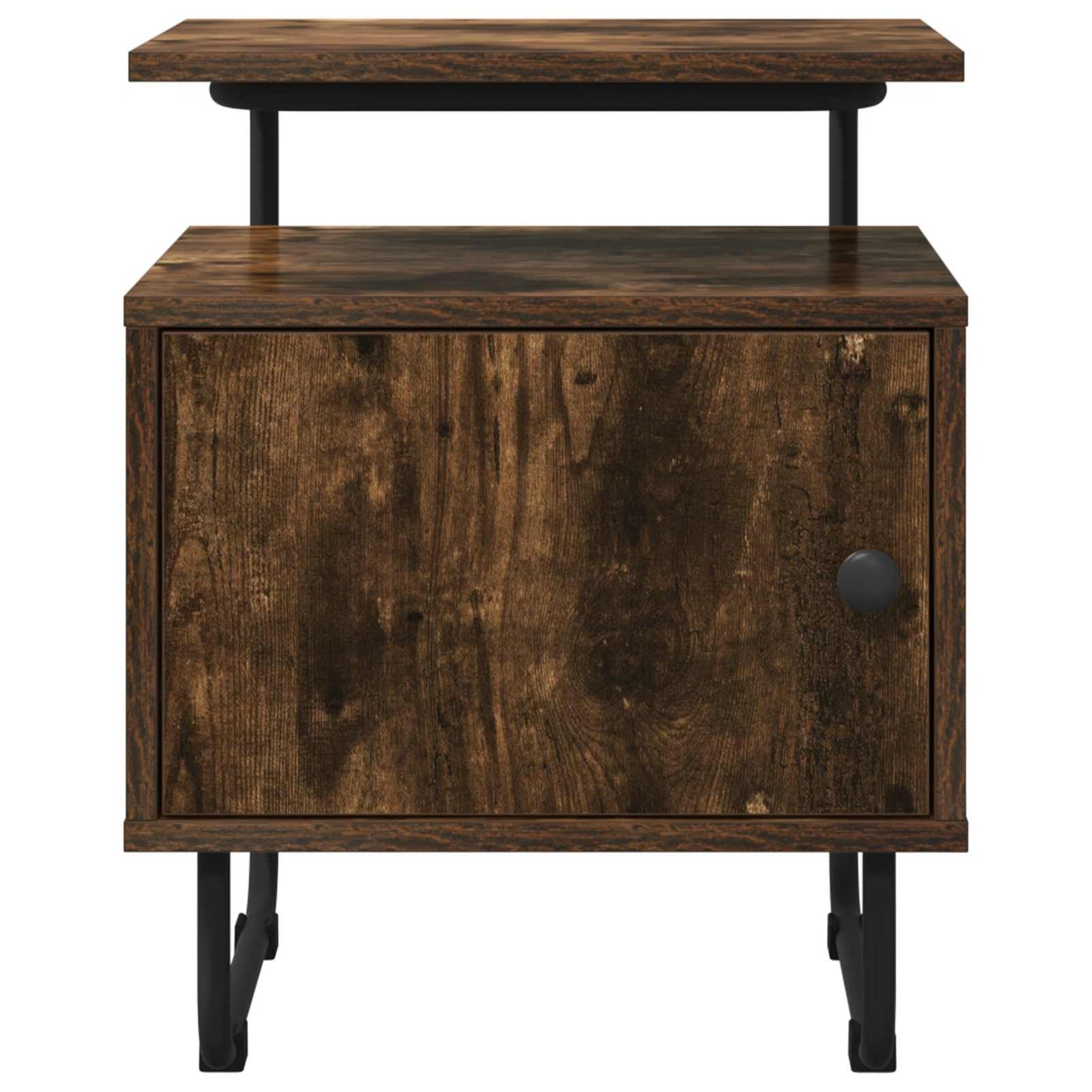 Bedside Cabinet Smoked Oak 40 x 36.5 x 50 cm Engineered Wood