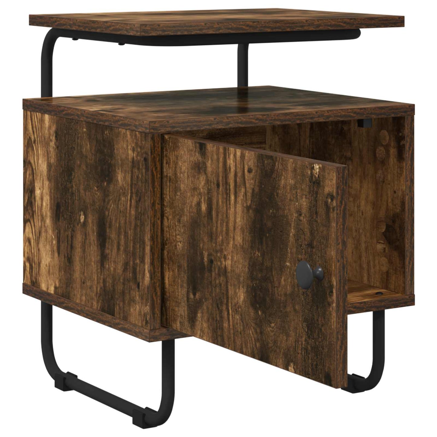 Bedside Cabinet 2 pcs Smoked Oak 40 x 36.5 x 50 cm