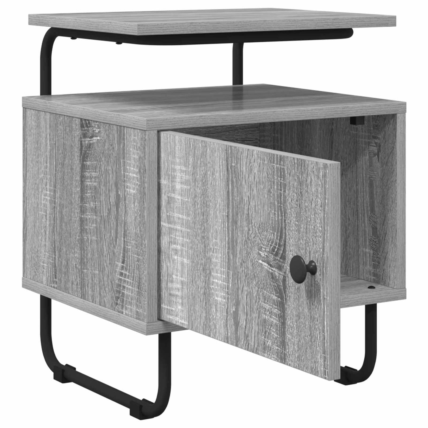 Bedside Cabinet 2 pcs Grey Sonoma 40 x 36.5 x 50 cm