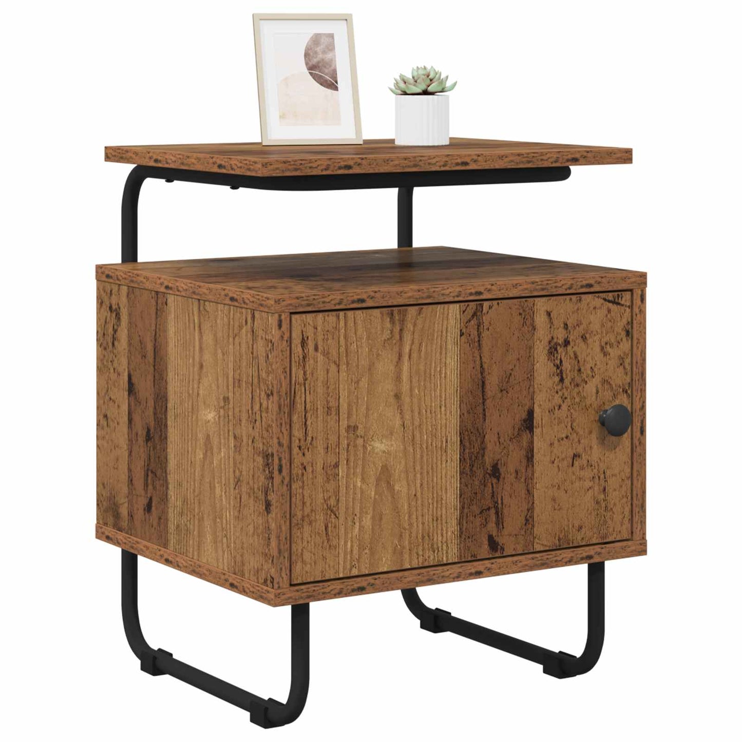 Bedside Cabinet Old Wood 40 x 36.5 x 50 cm Engineered Wood