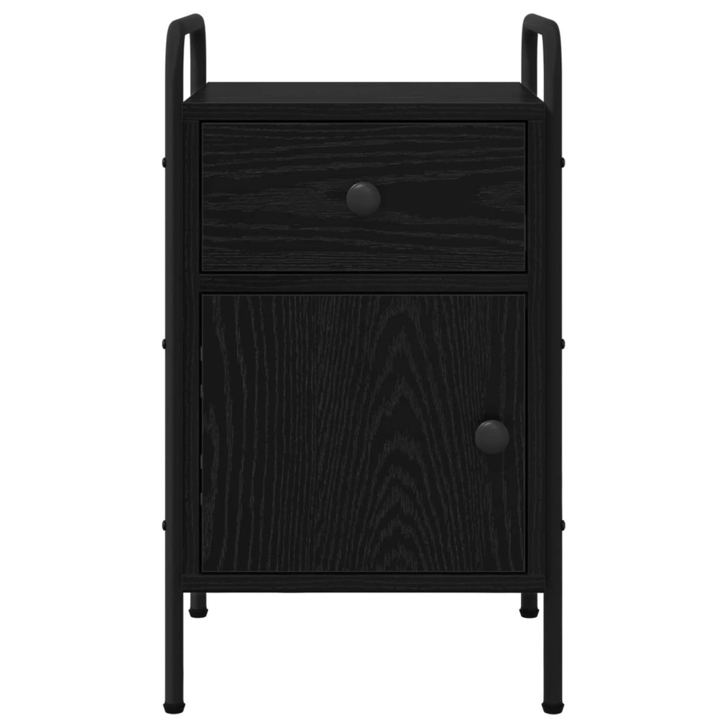 Bedside Cabinet 2 pcs Black Oak 35 x 36.5 x 61 cm