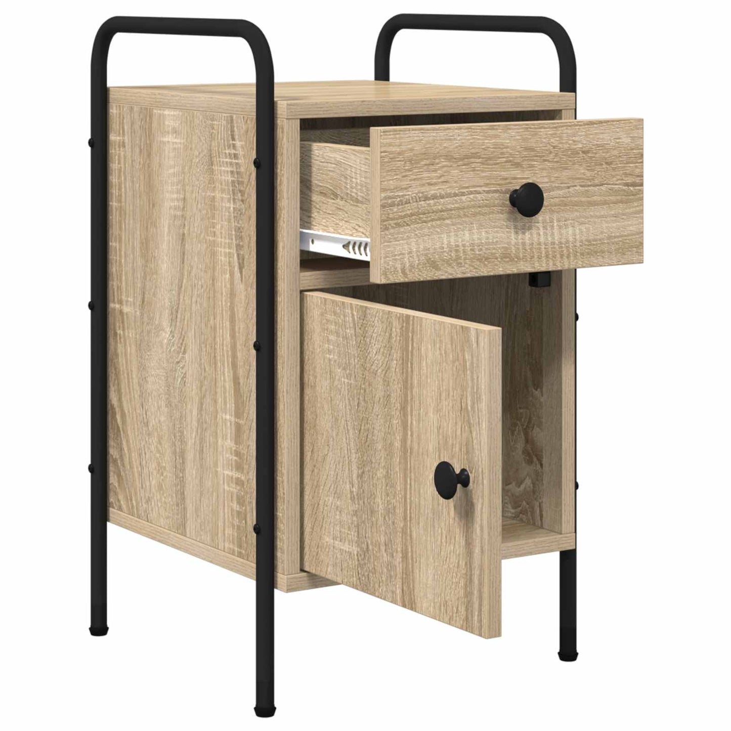 Bedside Cabinet Sonoma Oak 35 x 36.5 x 61 cm Engineered Wood