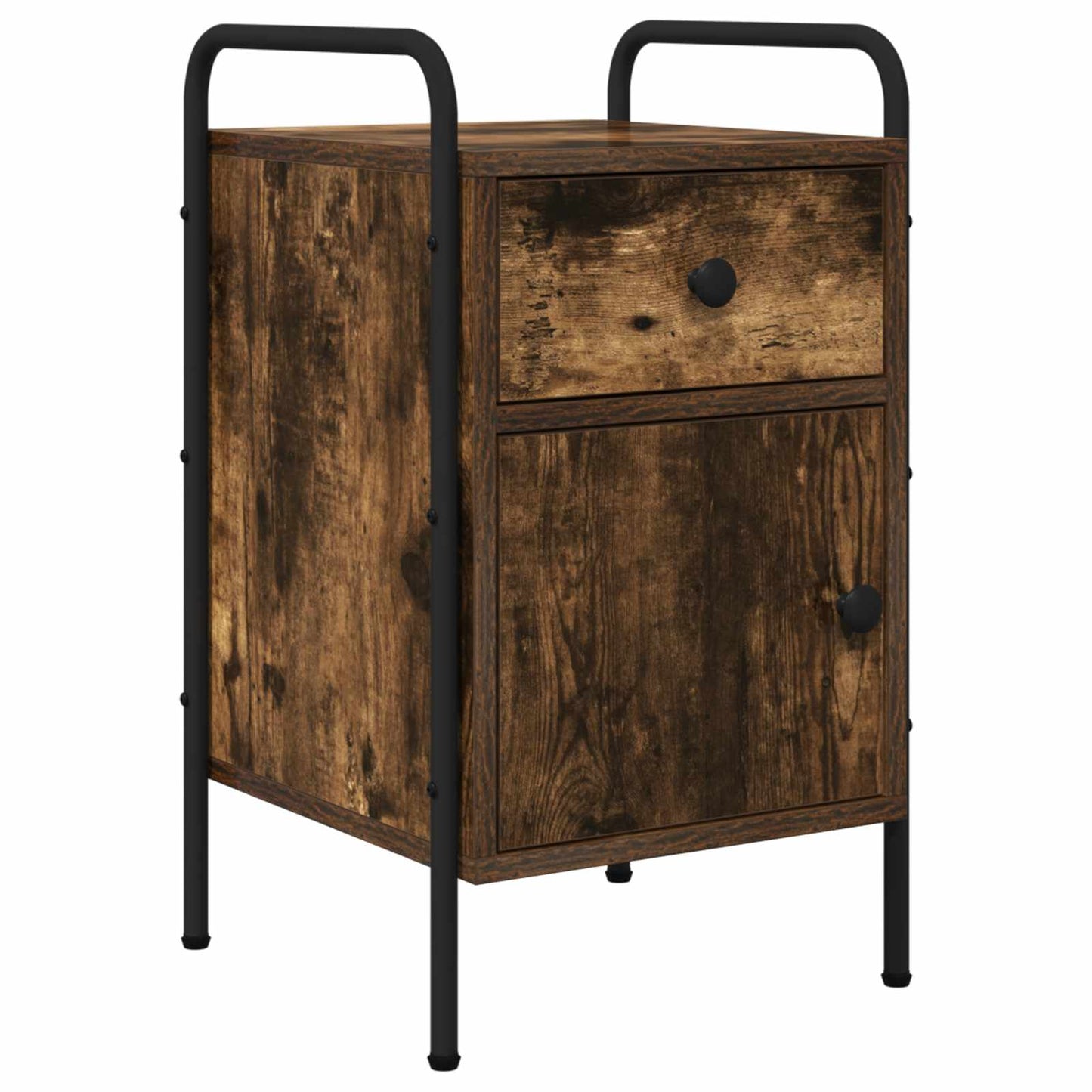 Bedside Cabinet 2 pcs Smoked Oak 35 x 36.5 x 61 cm