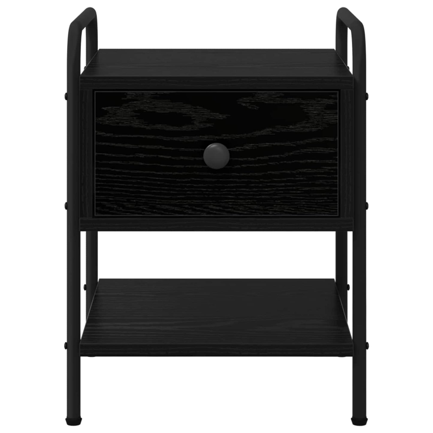 Bedside Cabinet Black Oak 35 x 36.5 x 47 cm Engineered Wood