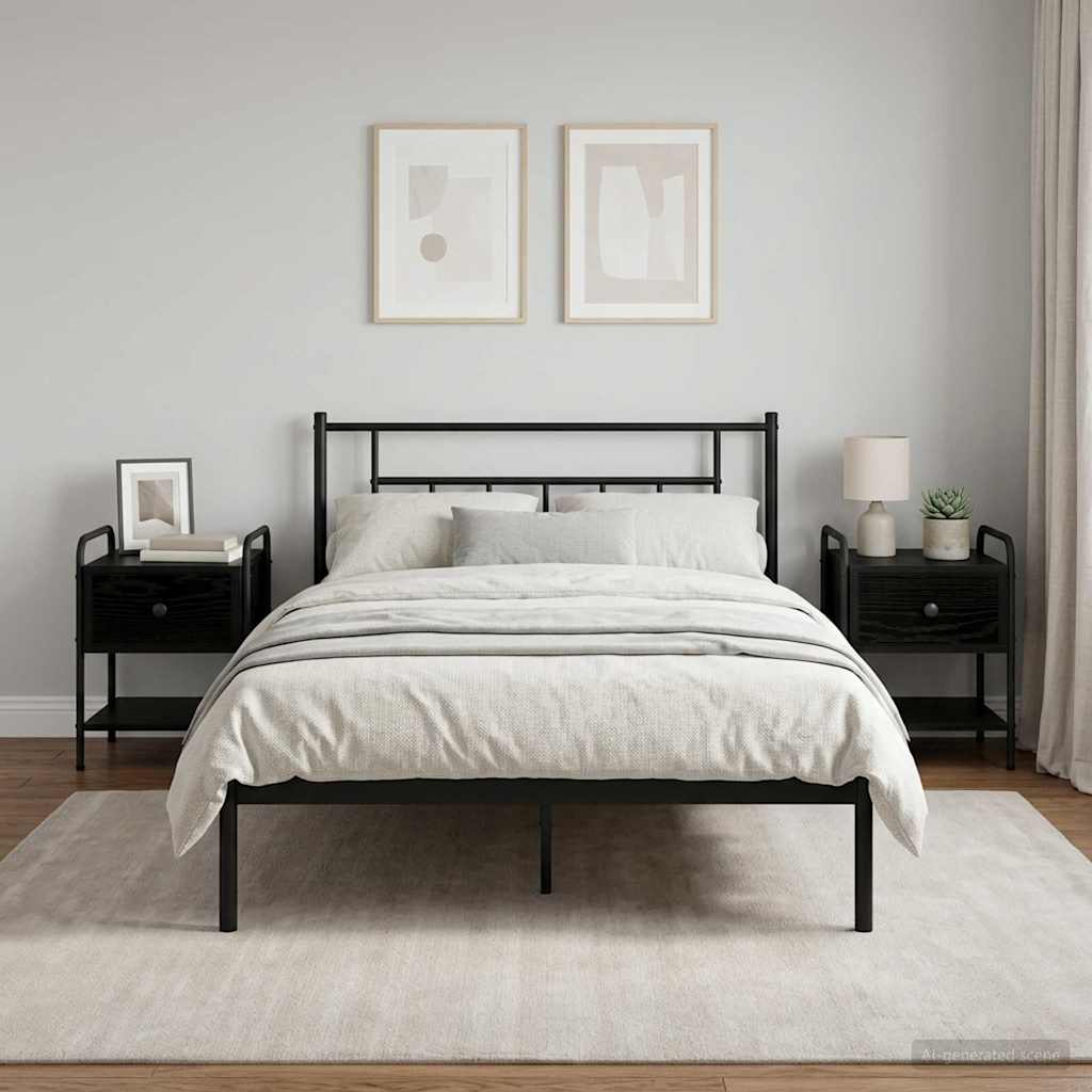 Bedside Cabinet 2 pcs Black Oak 35 x 36.5 x 47 cm