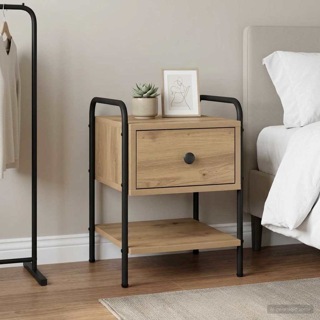 Bedside Cabinet Artisan Oak 35 x 36.5 x 47 cm Engineered Wood