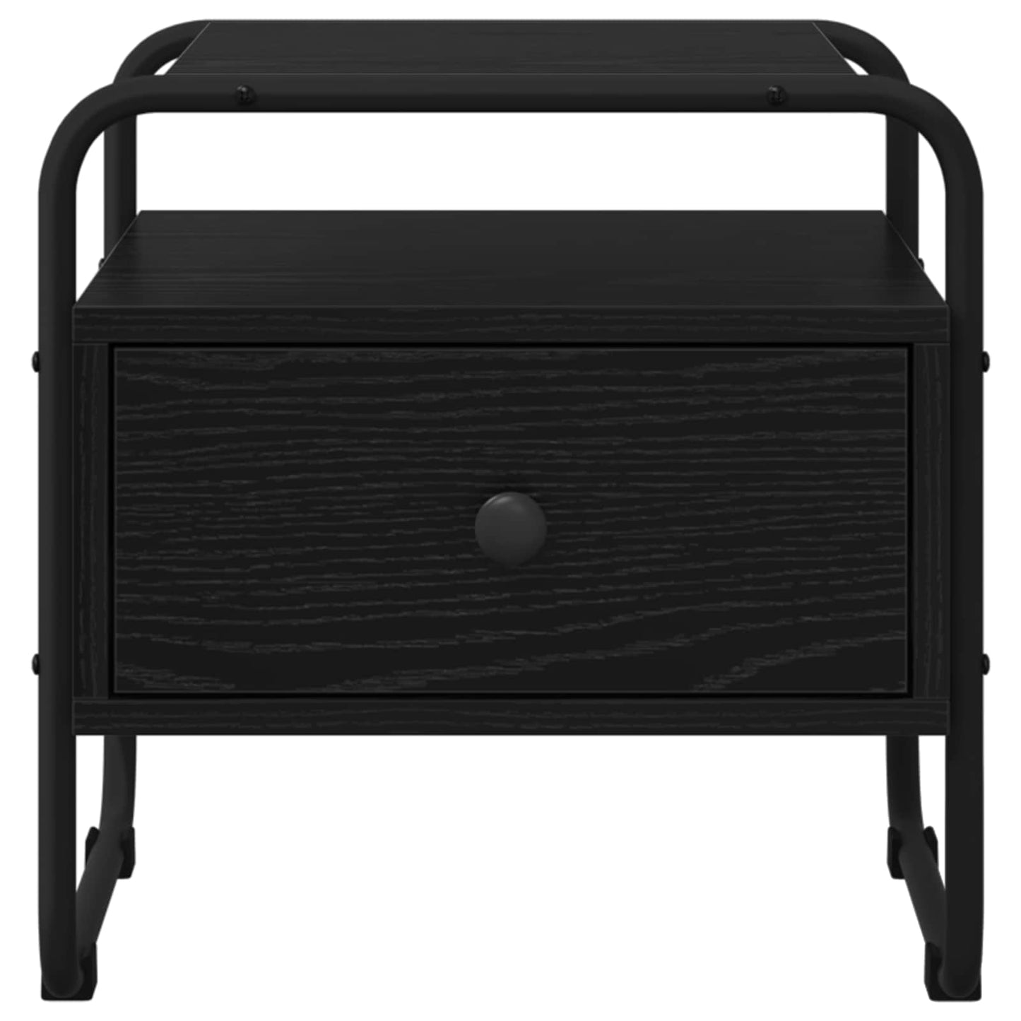 Bedside Cabinet 2 pcs Black Oak 40 x 39.5 x 40 cm