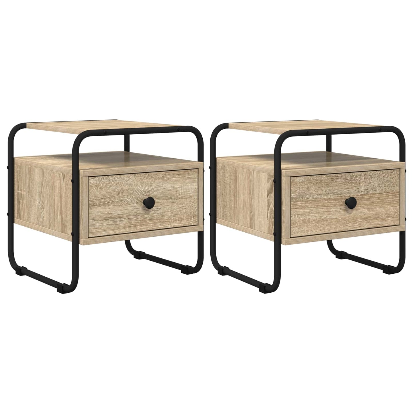 Bedside Cabinet 2 pcs Sonoma Oak 40 x 39.5 x 40 cm