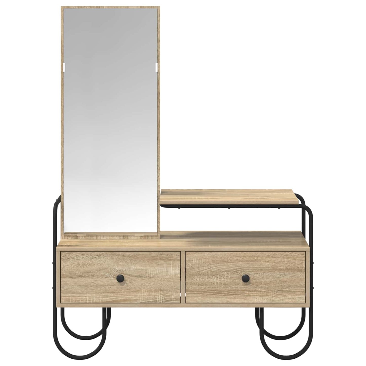 Dressing Table Sonoma Oak 100 x 36.5 x 136 cm Engineered Wood