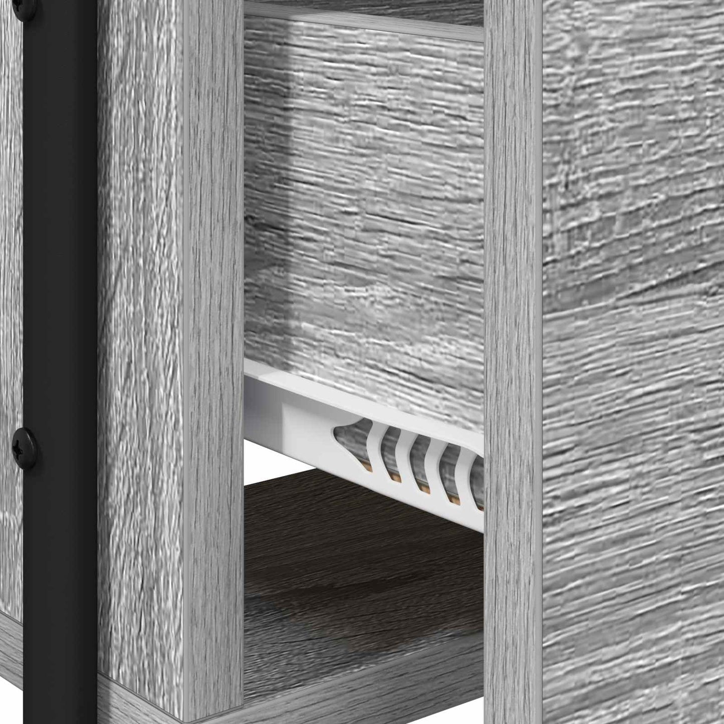 Dressing Table Grey Sonoma 100 x 36.5 x 136 cm Engineered Wood
