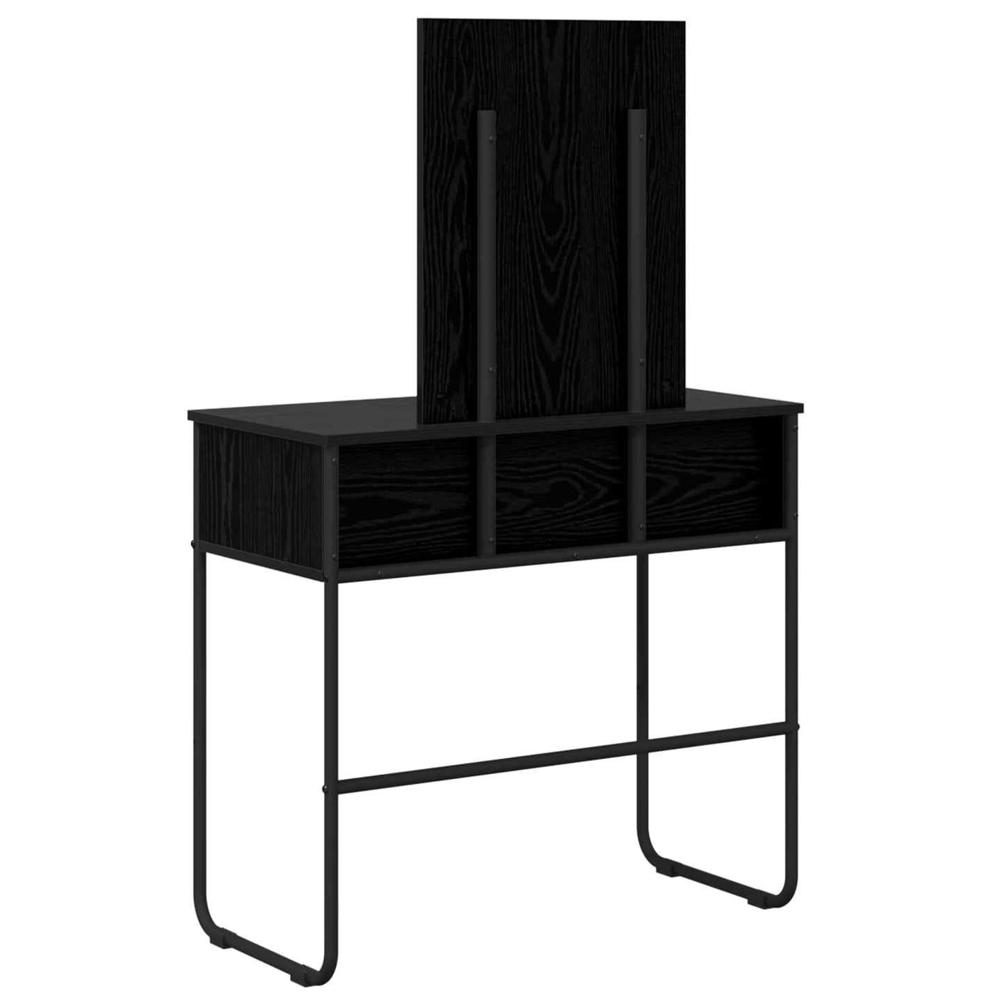 Dressing Table Black Oak 81 x 40 x 131 cm Engineered Wood