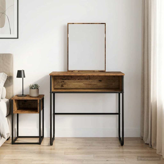 Dressing Table Old Wood 81 x 40 x 131 cm Engineered Wood