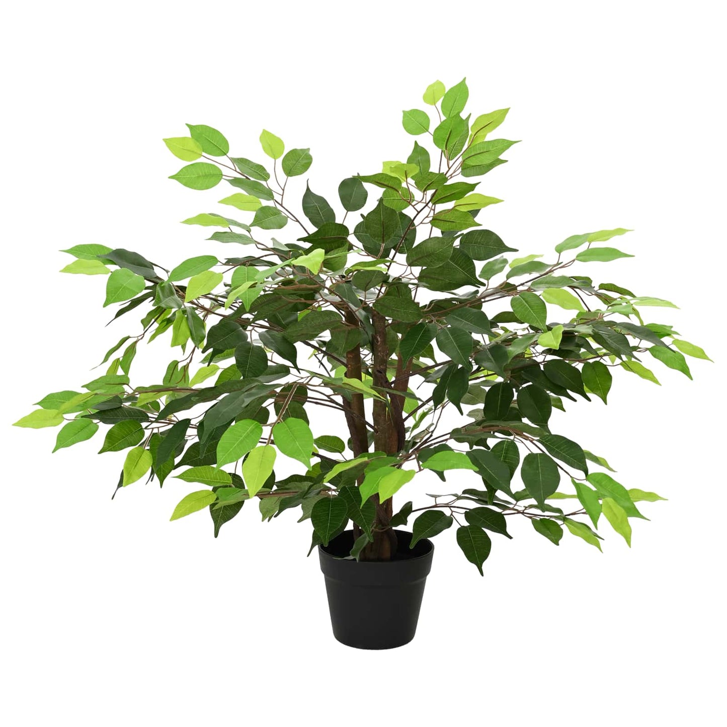 Artificial Ficus Plant Green 73 x 16 x 60 cm Fabric and Wood