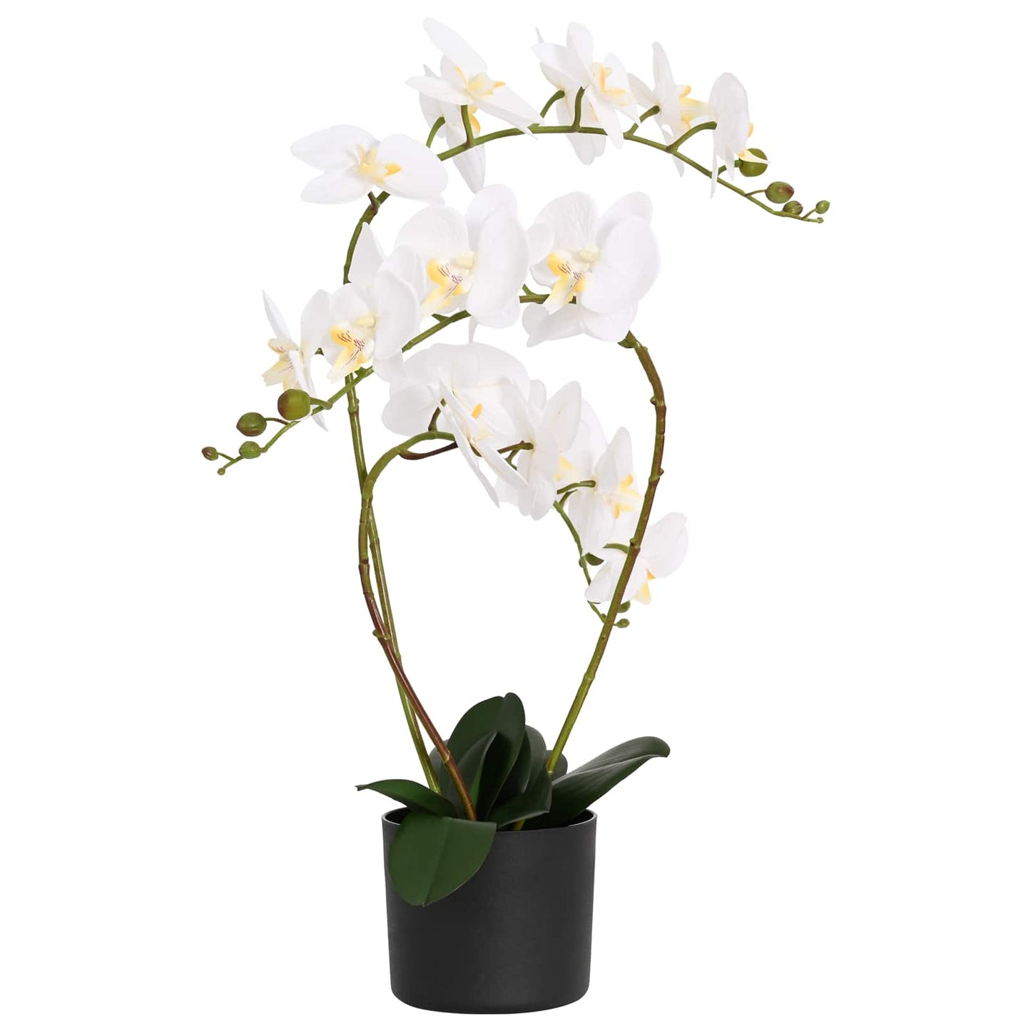 Artificial Orchid Plant with Pot White 45 x 15 x 65 cm