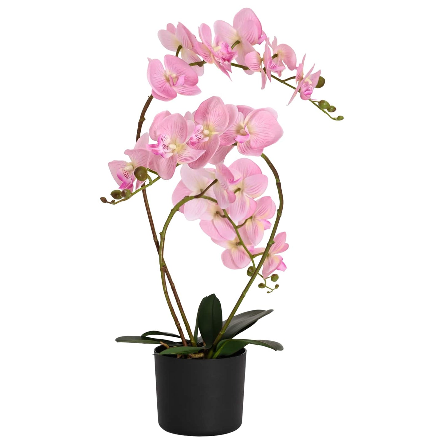 Artificial Orchid Plant with Pot Pink 45 x 15 x 65 cm