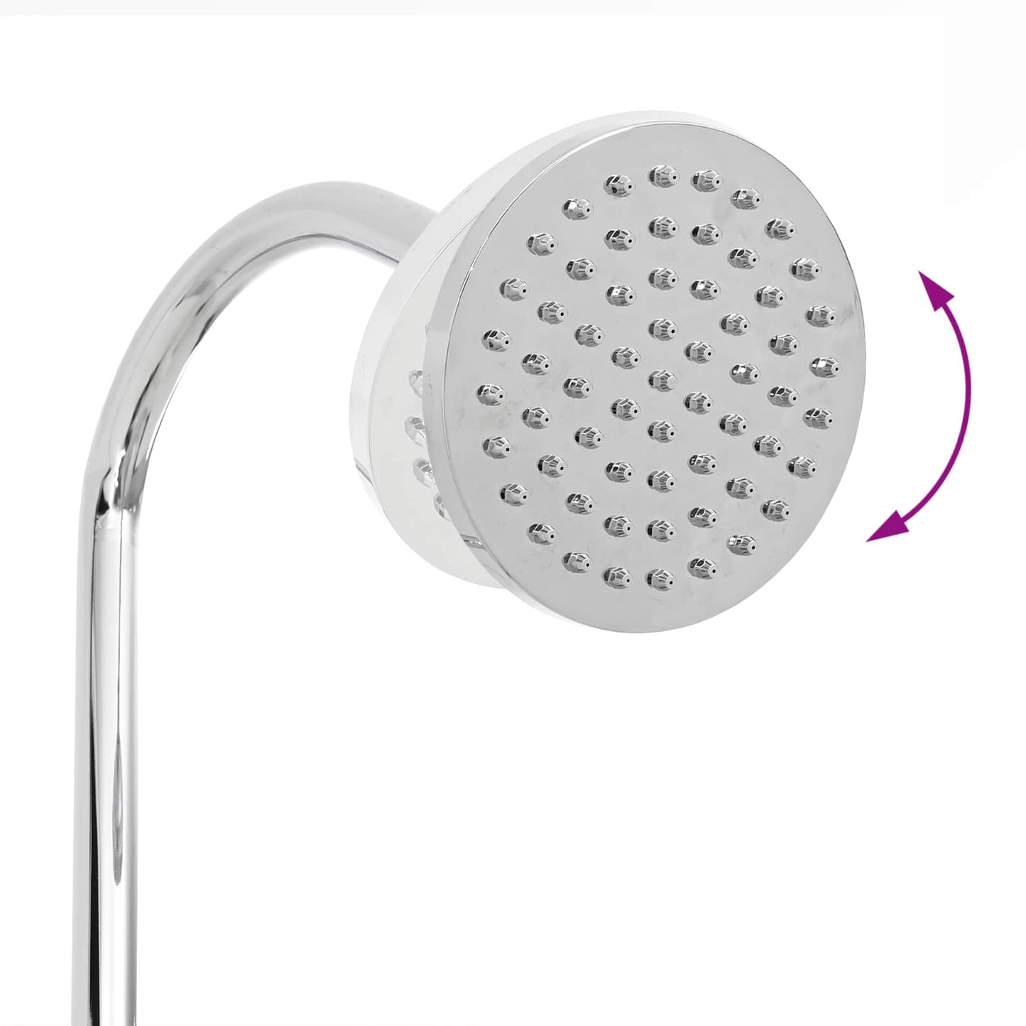 Solar Shower with Shower Head PVC, ABS, Zinc Alloy Black