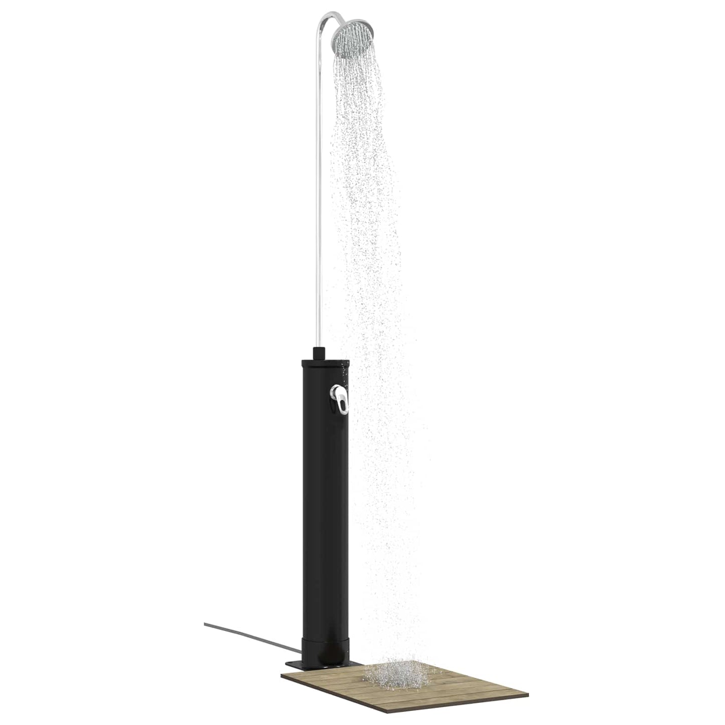Solar Shower with Shower Head PVC, ABS, Zinc Alloy Black