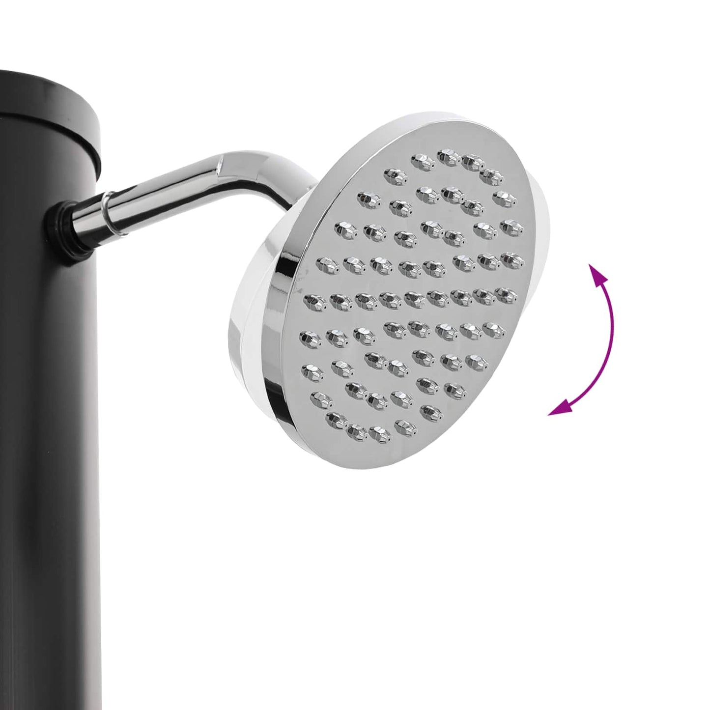 Solar Shower with Shower Head and Faucet PVC, ABS, Zinc Alloy