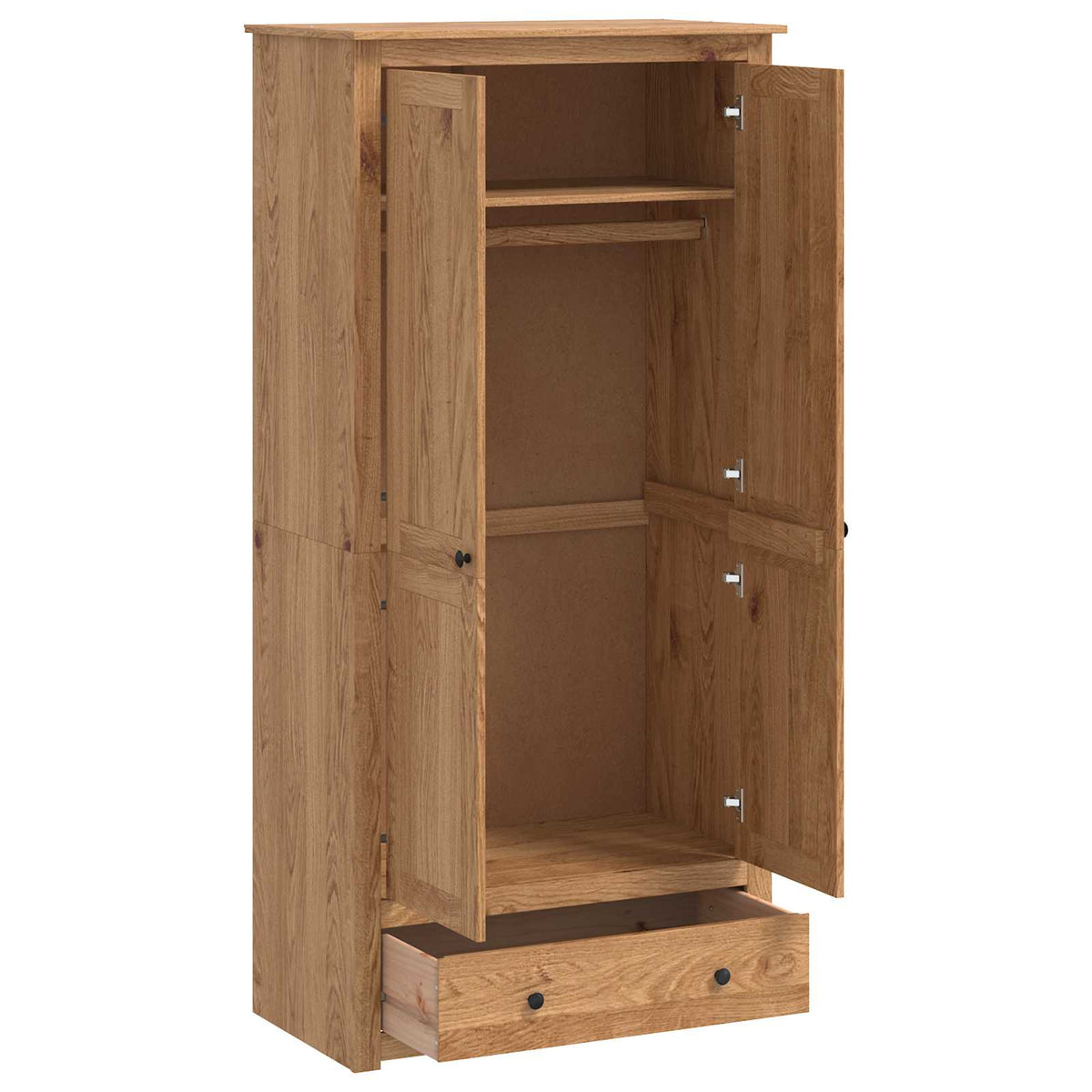 Wardrobe PANAMA Honey 88.5 x 50 x 185 cm Solid Pine Wood