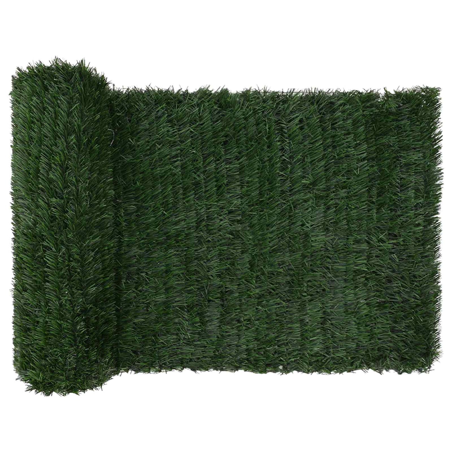 Artificial Fence Dark Green 1 x 6 m PVC and Steel