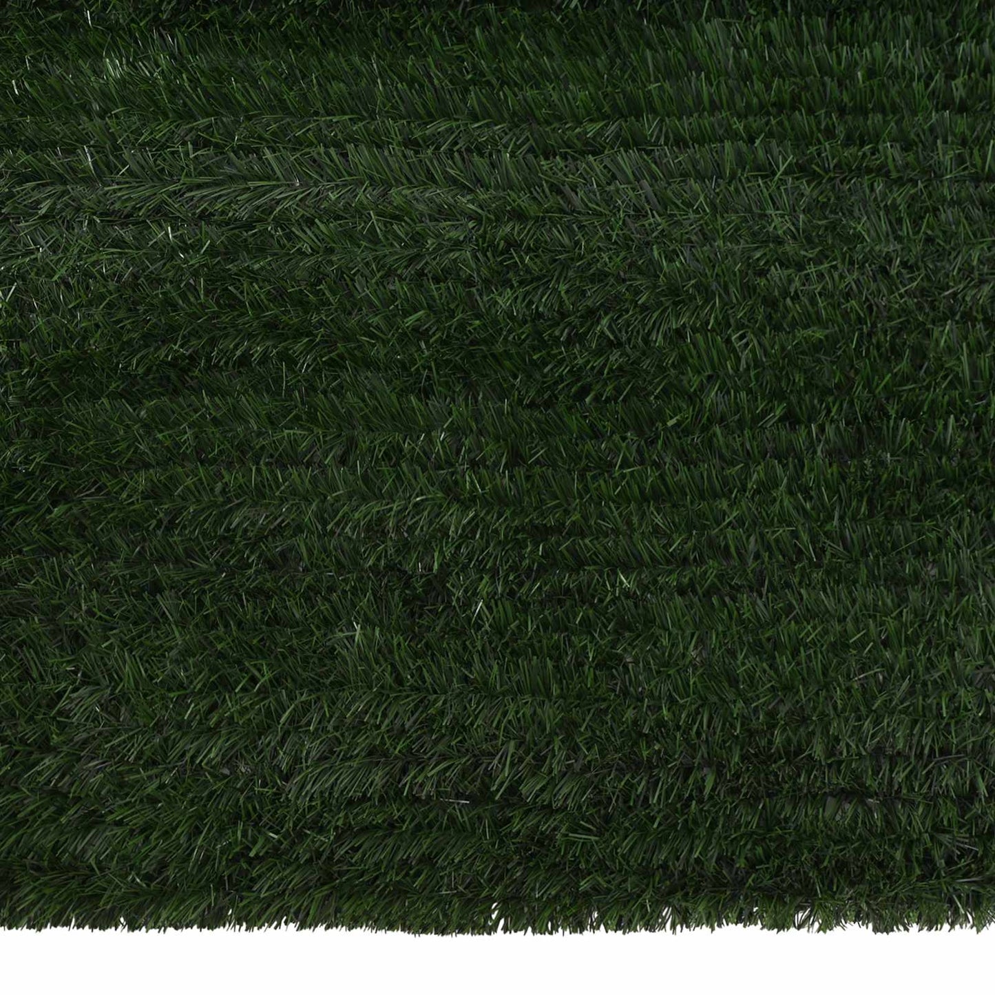 Artificial Fence Dark Green 1.5 x 6 m PVC and Steel