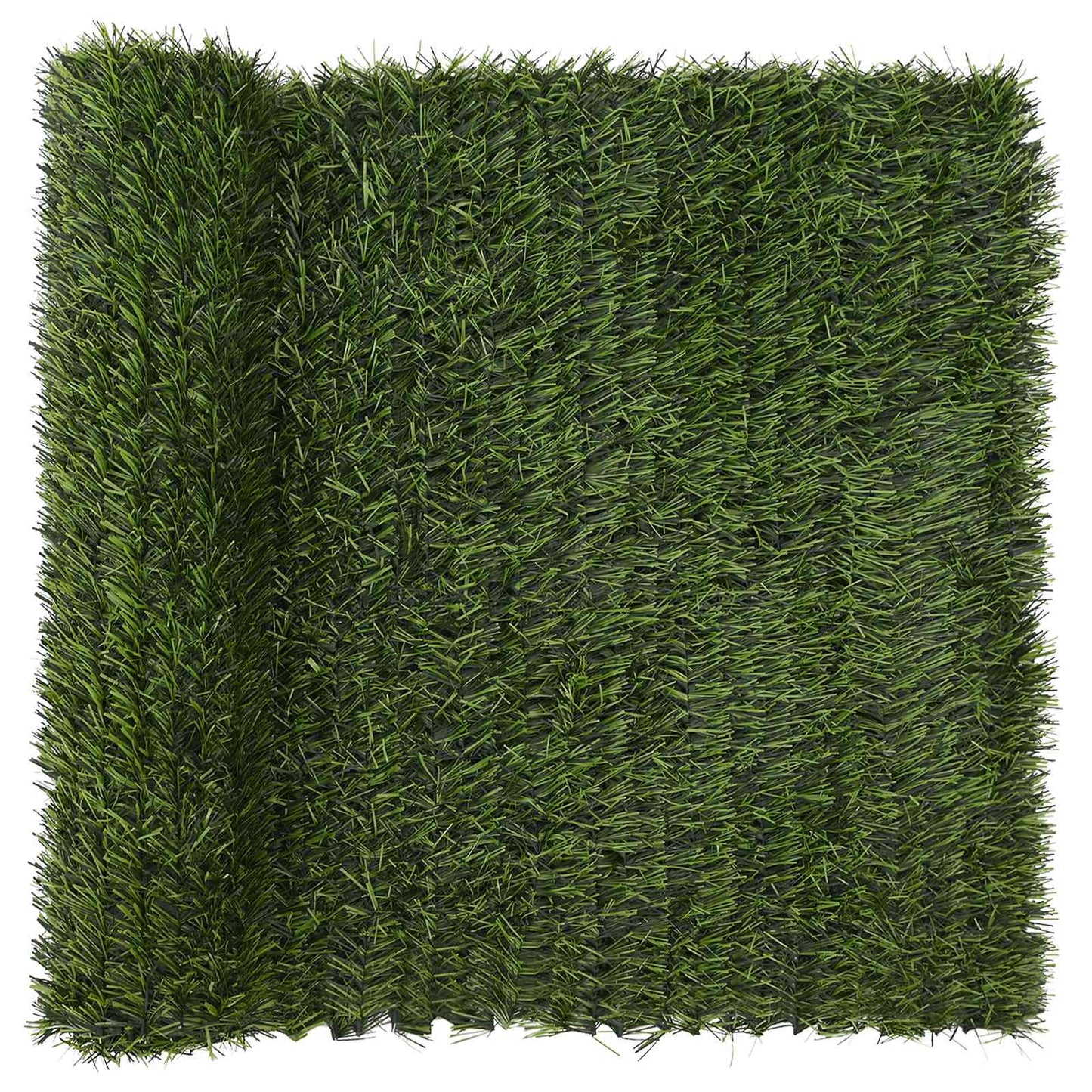 Artificial Fence Light Green 1 x 10 m PVC and Steel