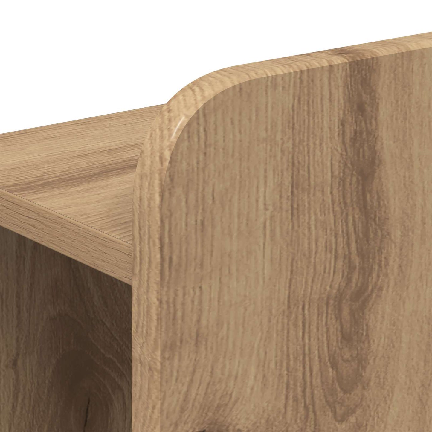Bed Frame with Storage Artisan Oak 135 x 190 cm Engineered Wood