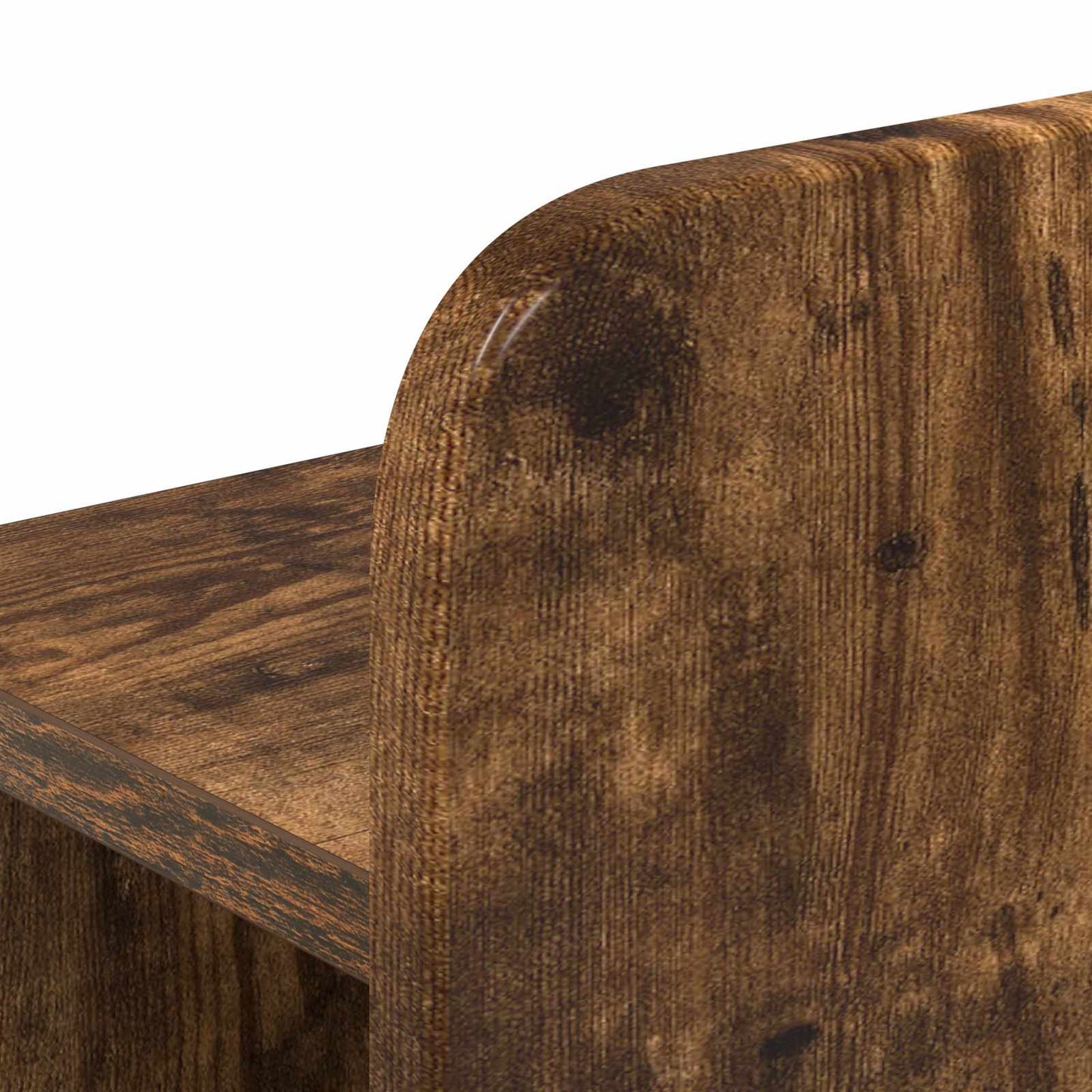 Bed Frame with Storage Smoked Oak 80 x 200 cm Engineered Wood