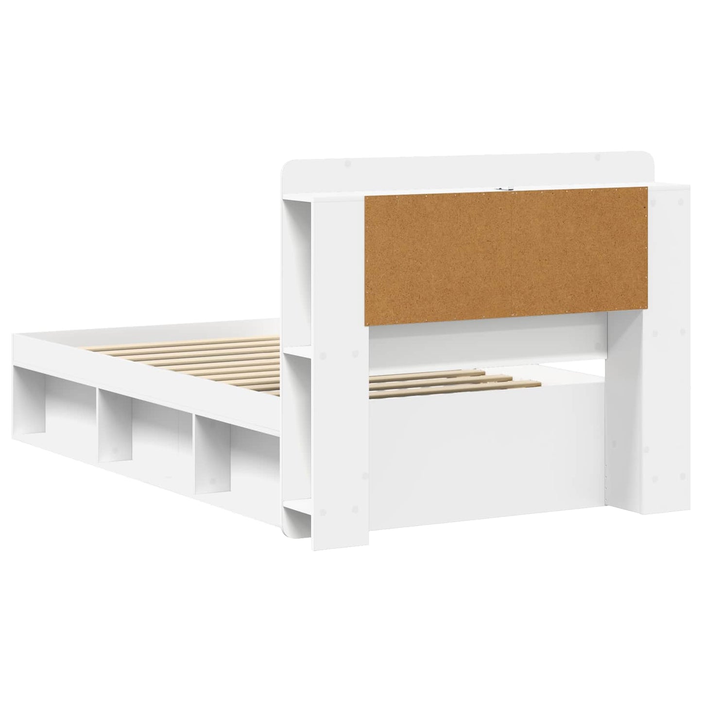 Bed Frame with Storage White 80 x 200 cm Engineered Wood