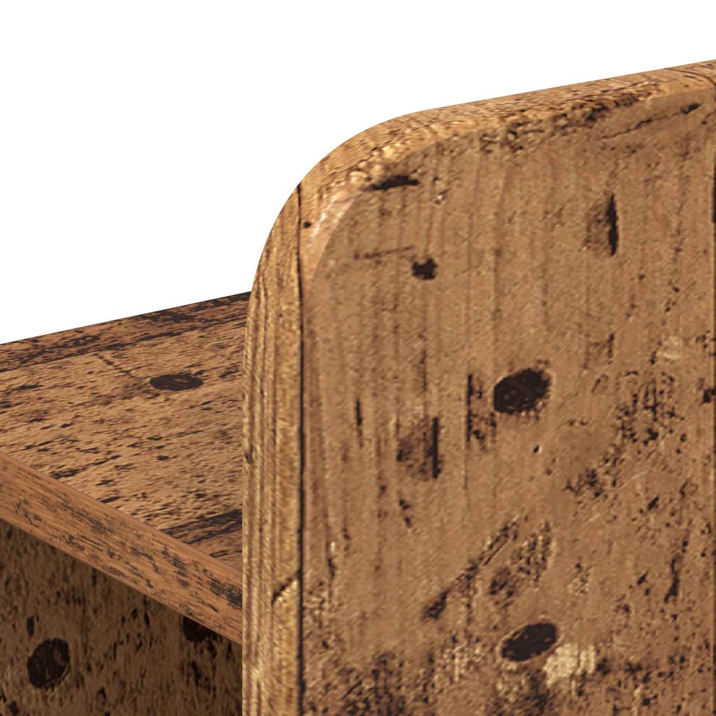 Bed Frame with Storage Old Wood 140 x 190 cm Engineered Wood