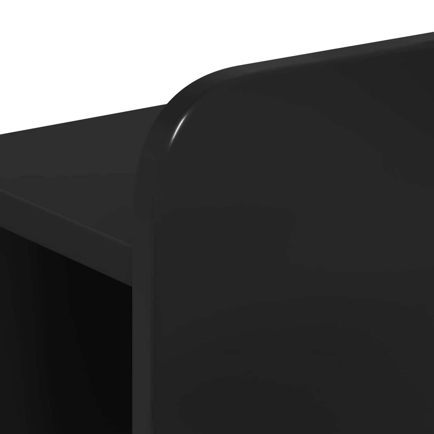 Bed Frame with Storage Black 75 x 190 cm Engineered Wood