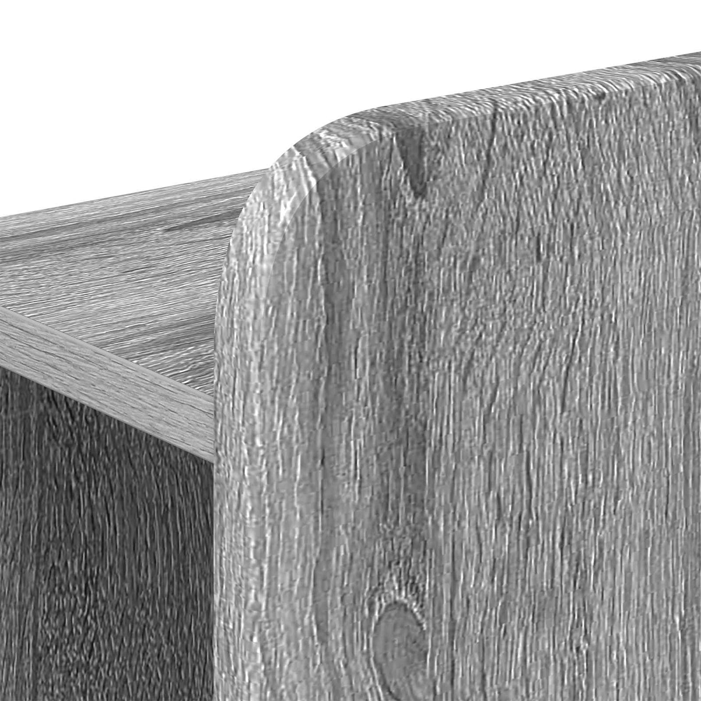 Bed Frame with Storage Grey Sonoma 160 x 200 cm Engineered Wood