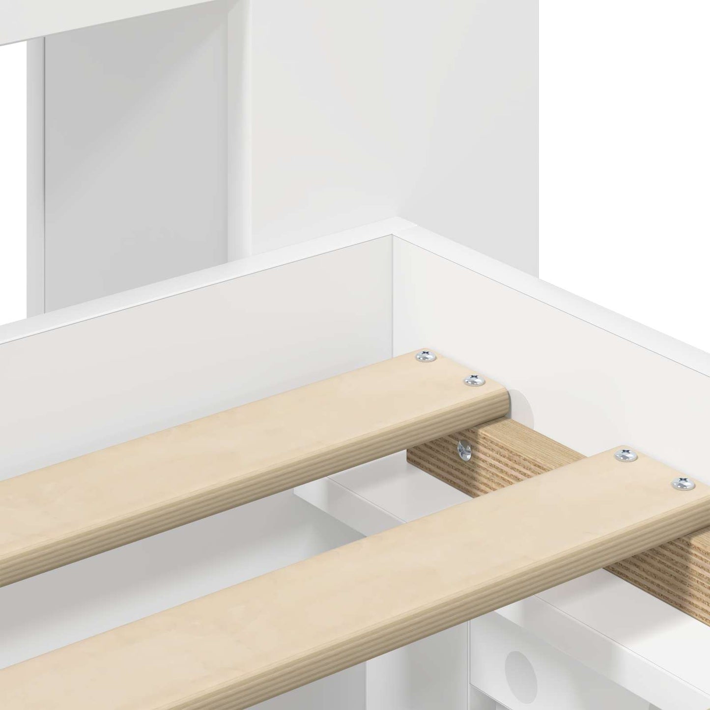 Bed Frame with Storage White 80 x 200 cm Engineered Wood