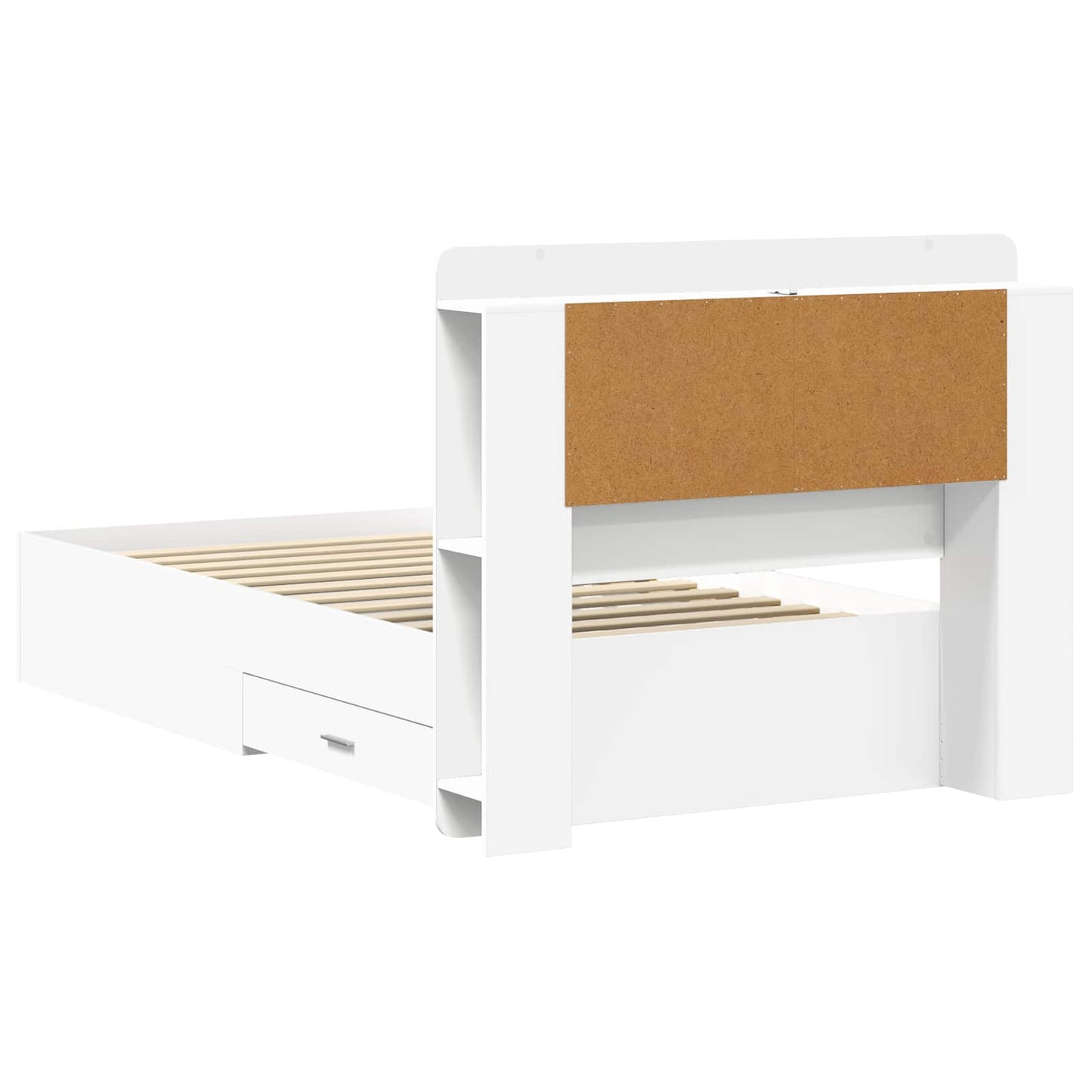 Bed Frame with Storage White 80 x 200 cm Engineered Wood