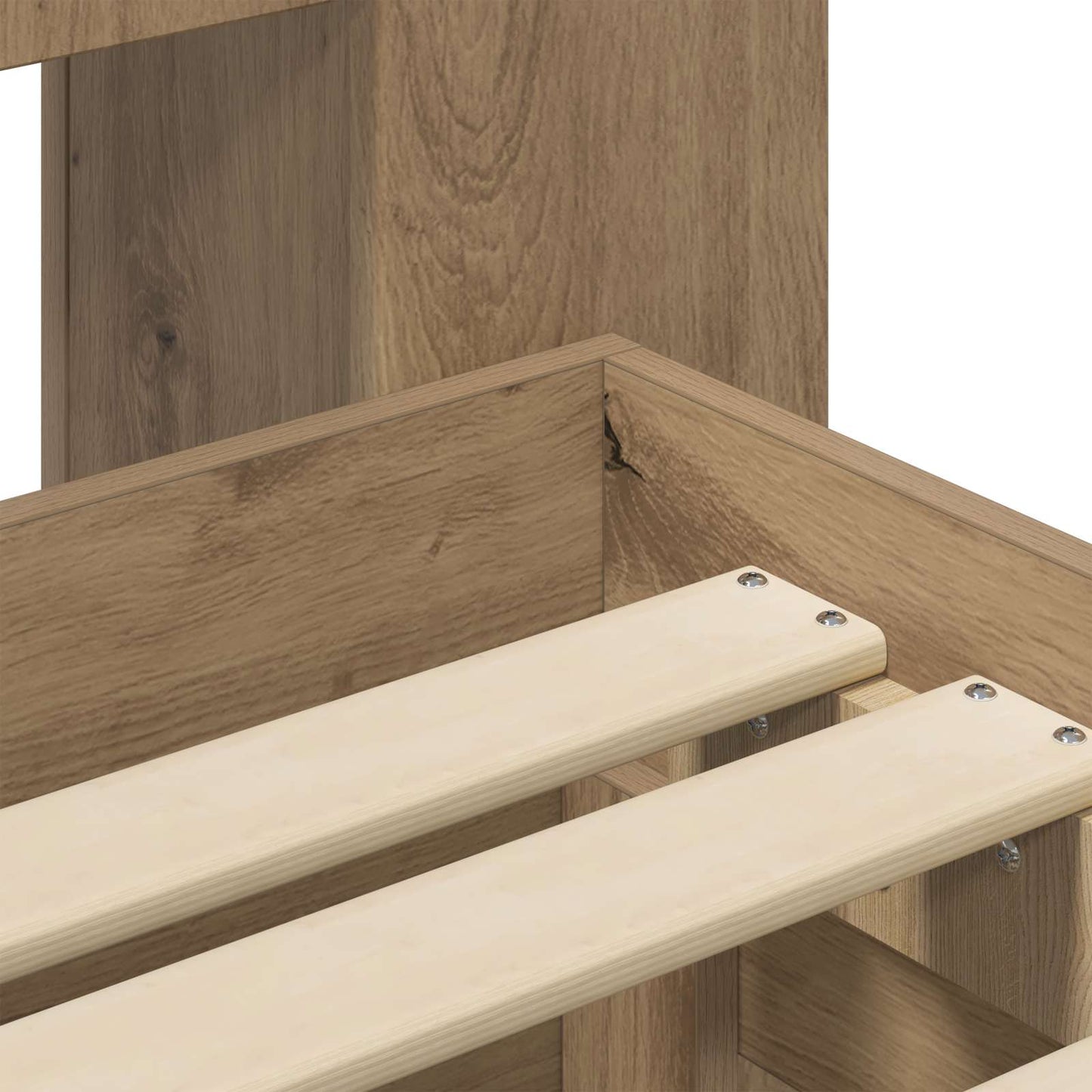 Bed Frame with Storage Artisan Oak 80 x 200 cm Engineered Wood