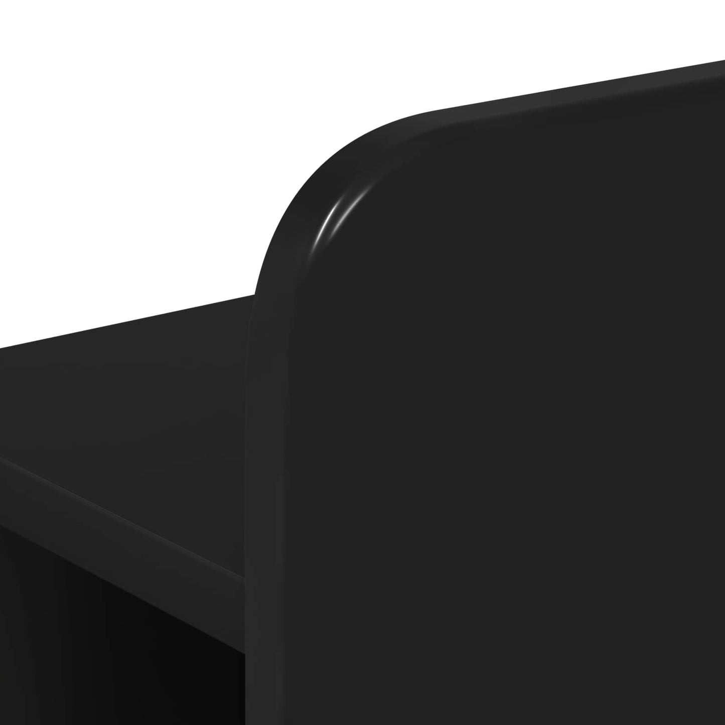 Bed Frame with Storage Black 180 x 200 cm Engineered Wood