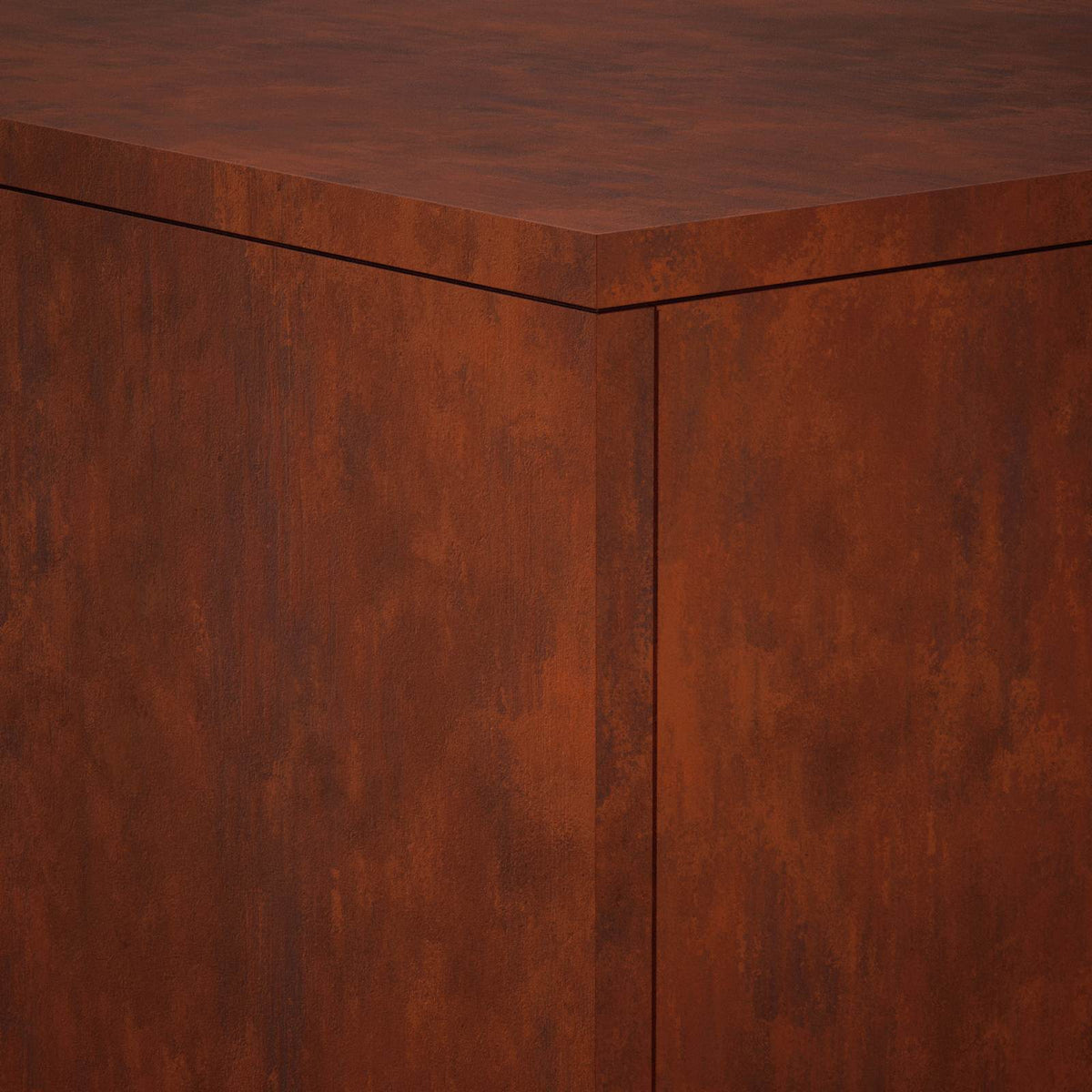 Plant Stand 2 pcs Rusty 30 x 30 x 40 cm Weathering Steel