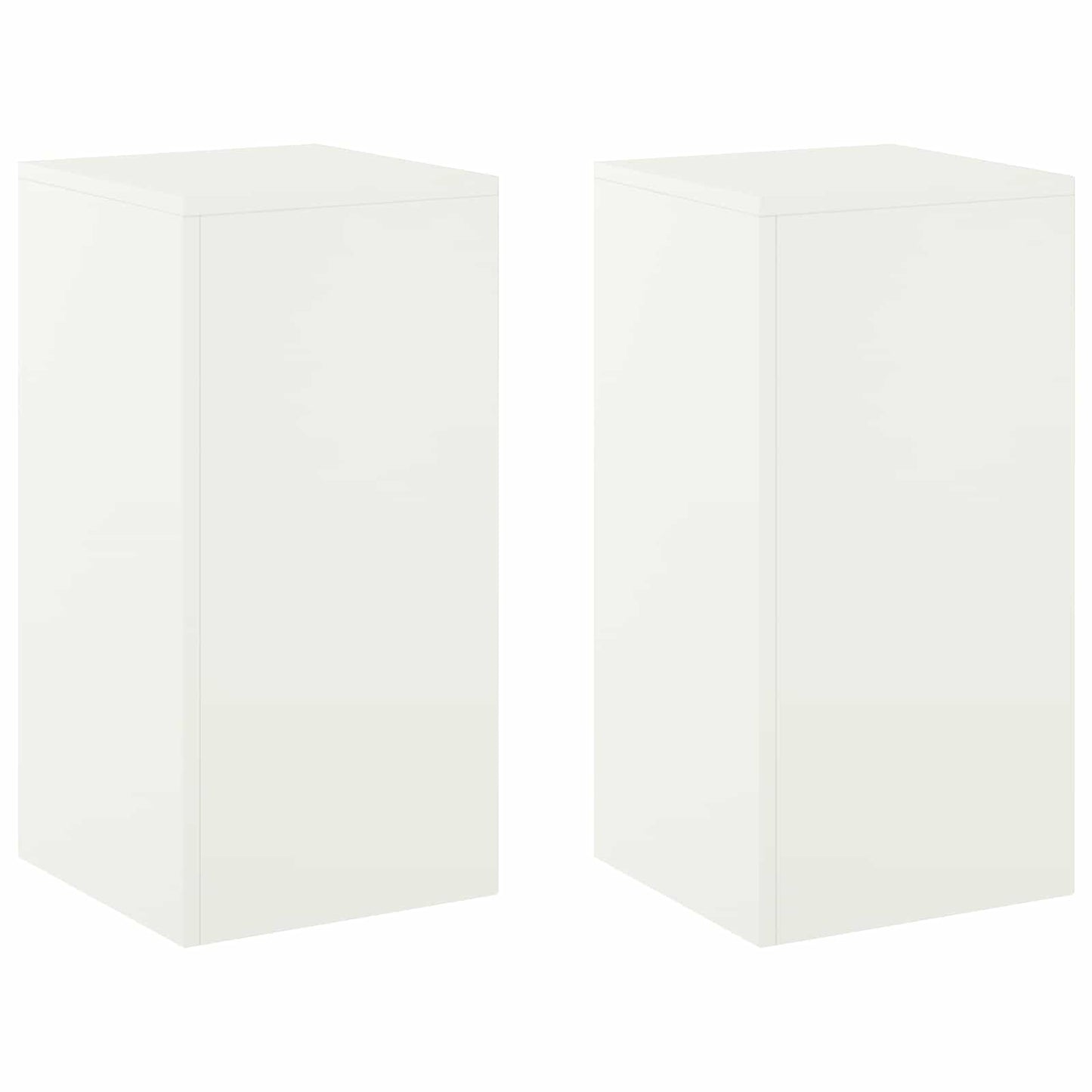 Plant Stand 2 pcs White 30 x 30 x 60 cm Steel