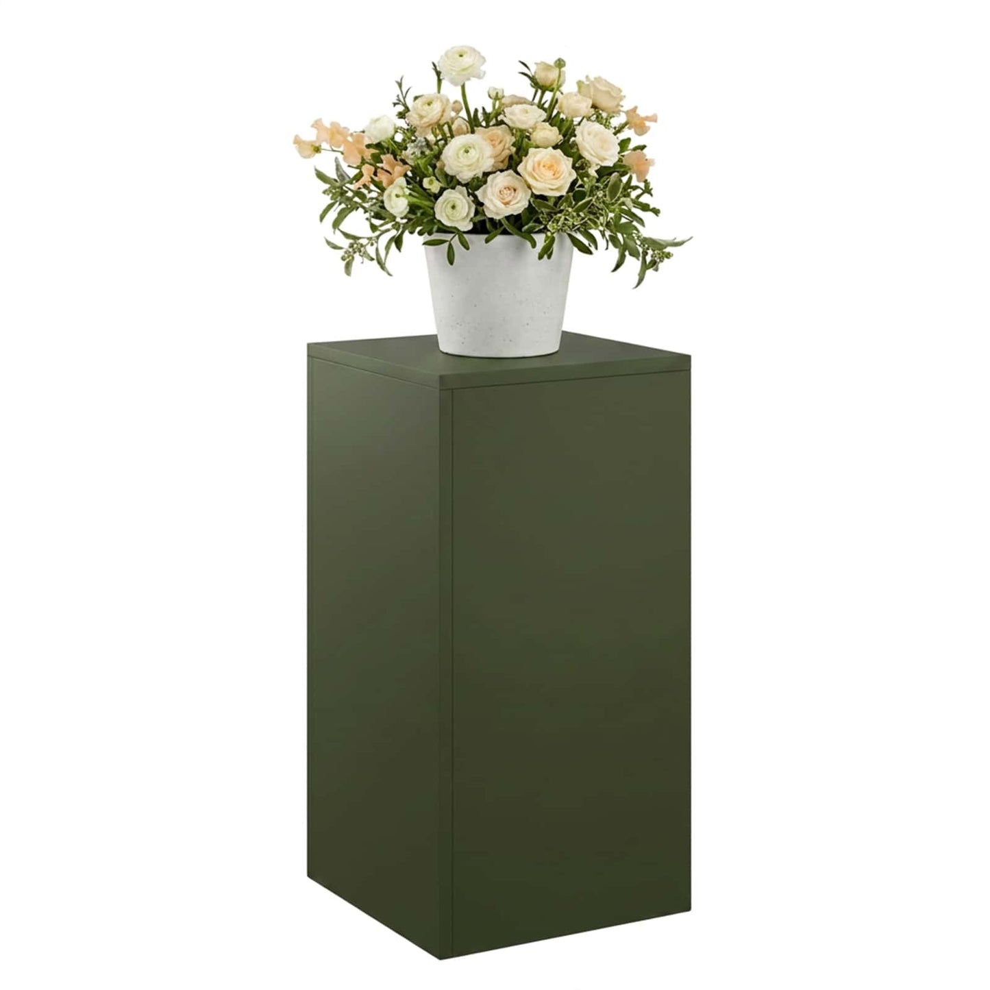 Plant Stand Olive Green 30 x 30 x 60 cm Weathering Steel