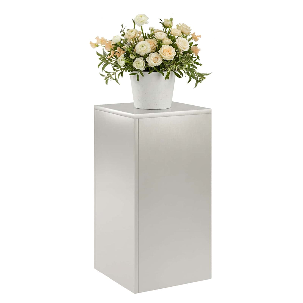 Plant Stand Silver 30 x 30 x 60 cm Steel