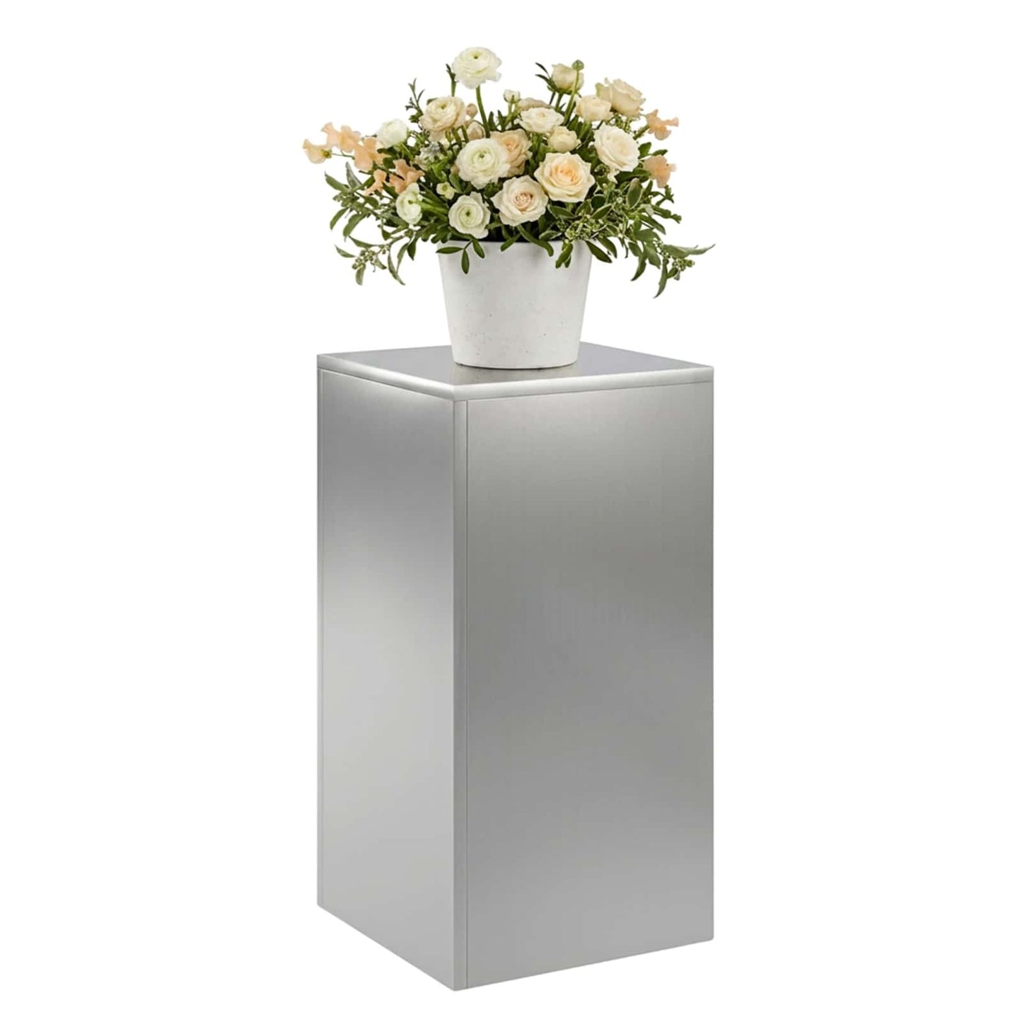 Plant Stand Silver 30 x 30 x 60 cm Steel