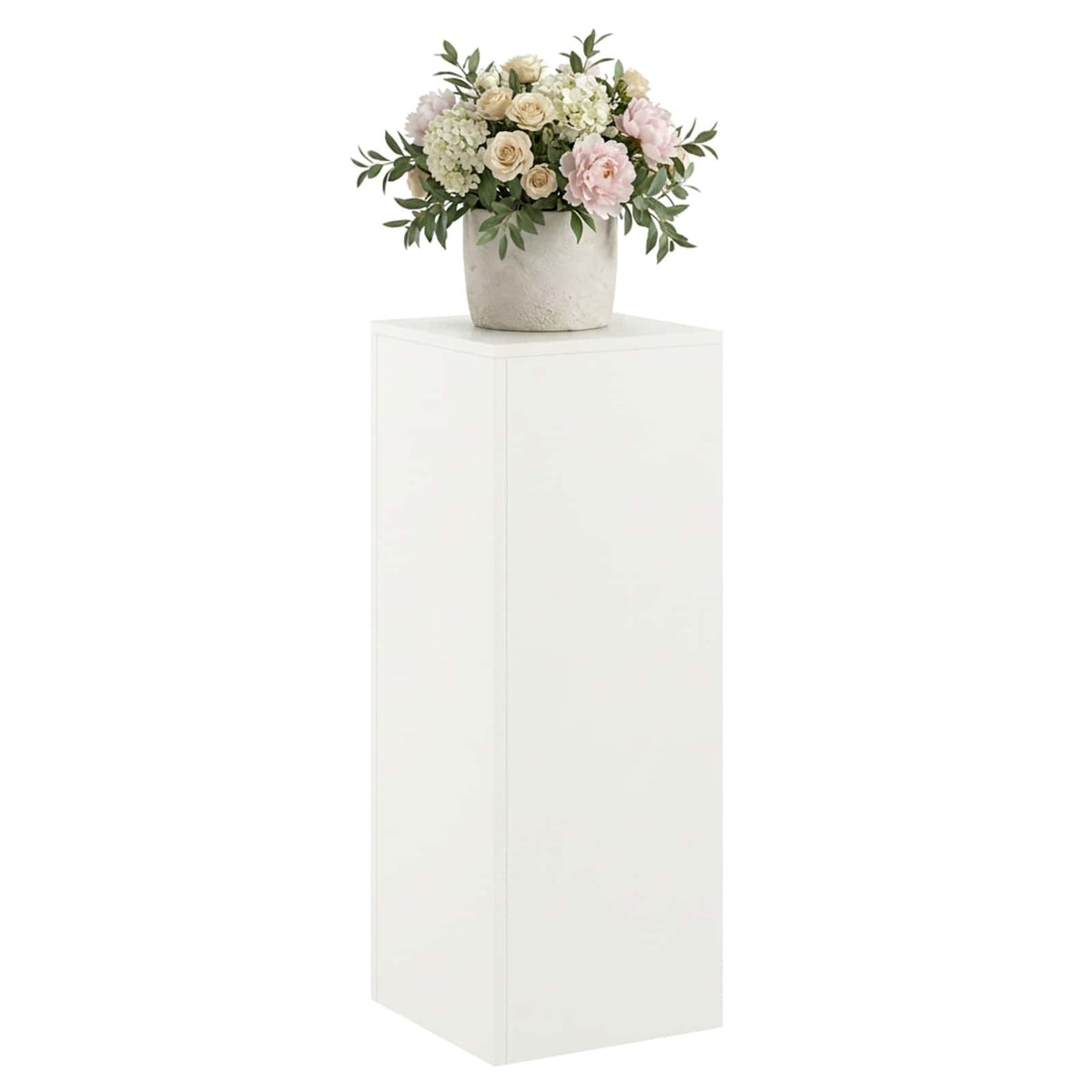 Plant Stand White 30 x 30 x 80 cm Steel