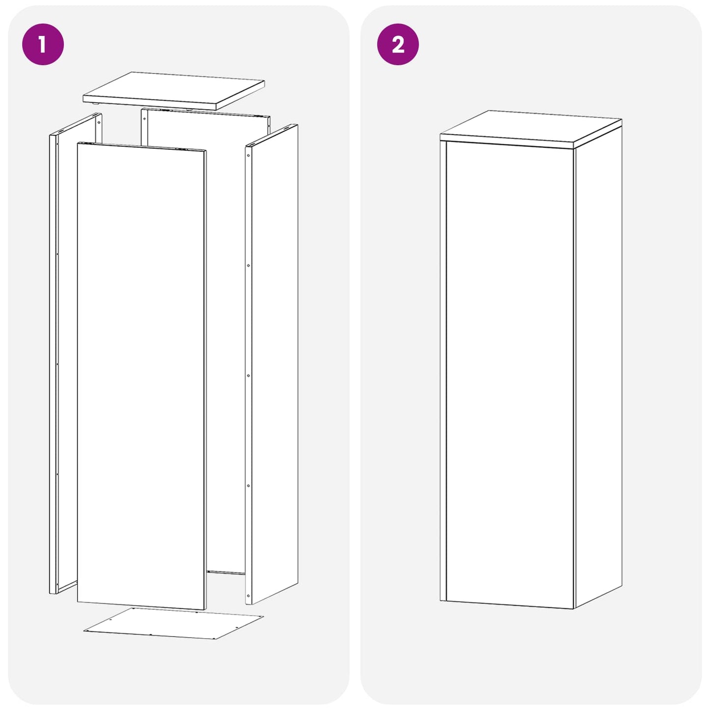 Plant Stand Anthracite 30 x 30 x 100 cm Stainless Steel