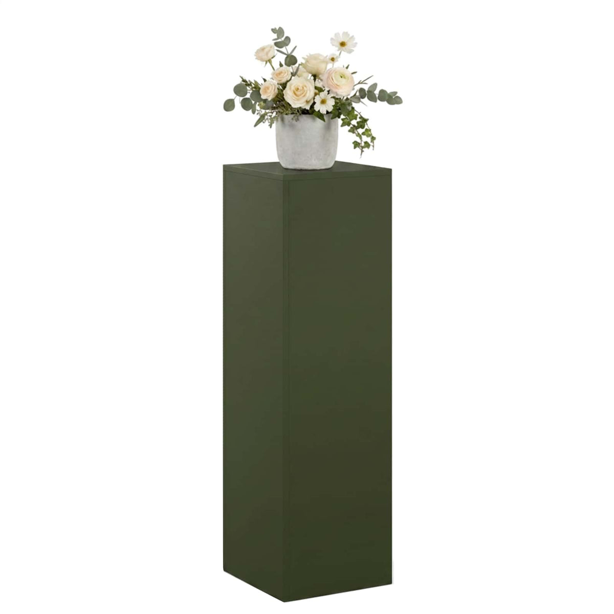 Plant Stand Olive Green 30 x 30 x 100 cm Weathering Steel