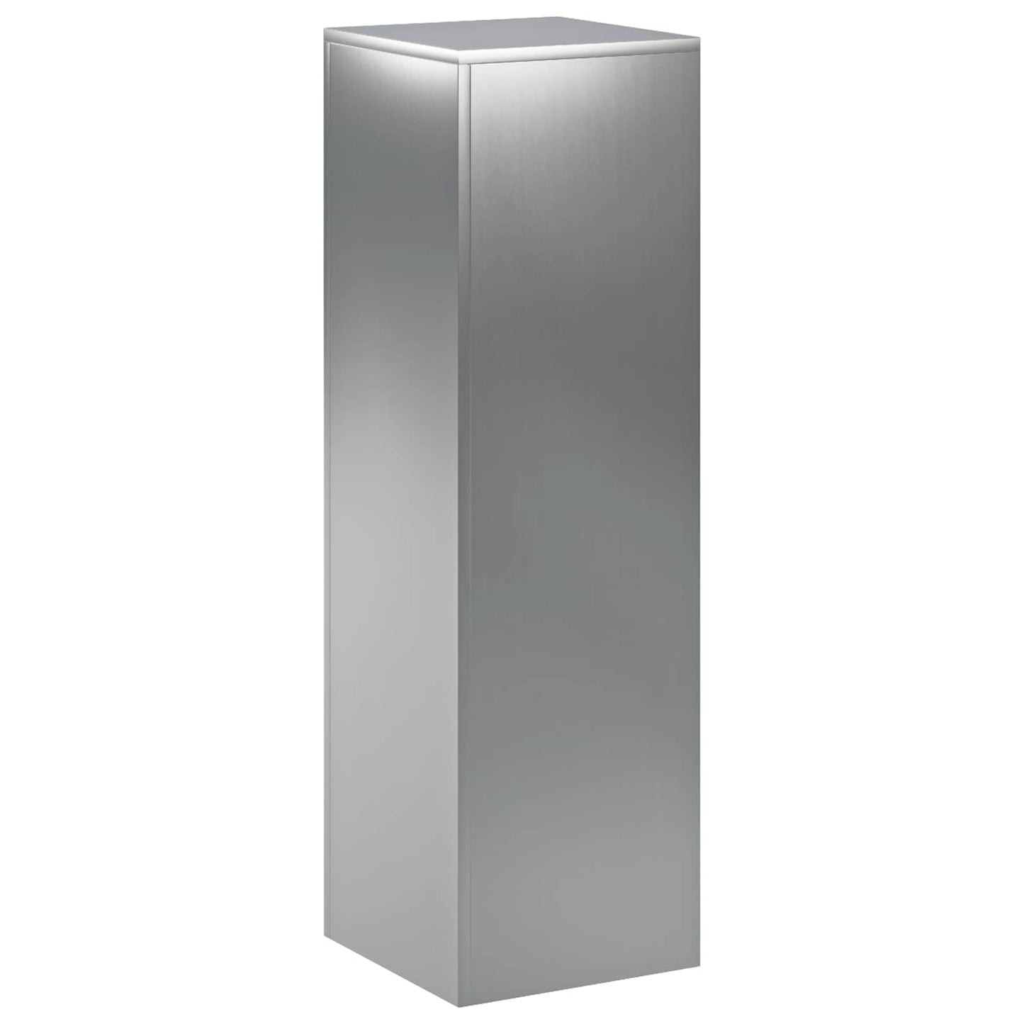 Plant Stand Silver 30 x 30 x 100 cm Steel